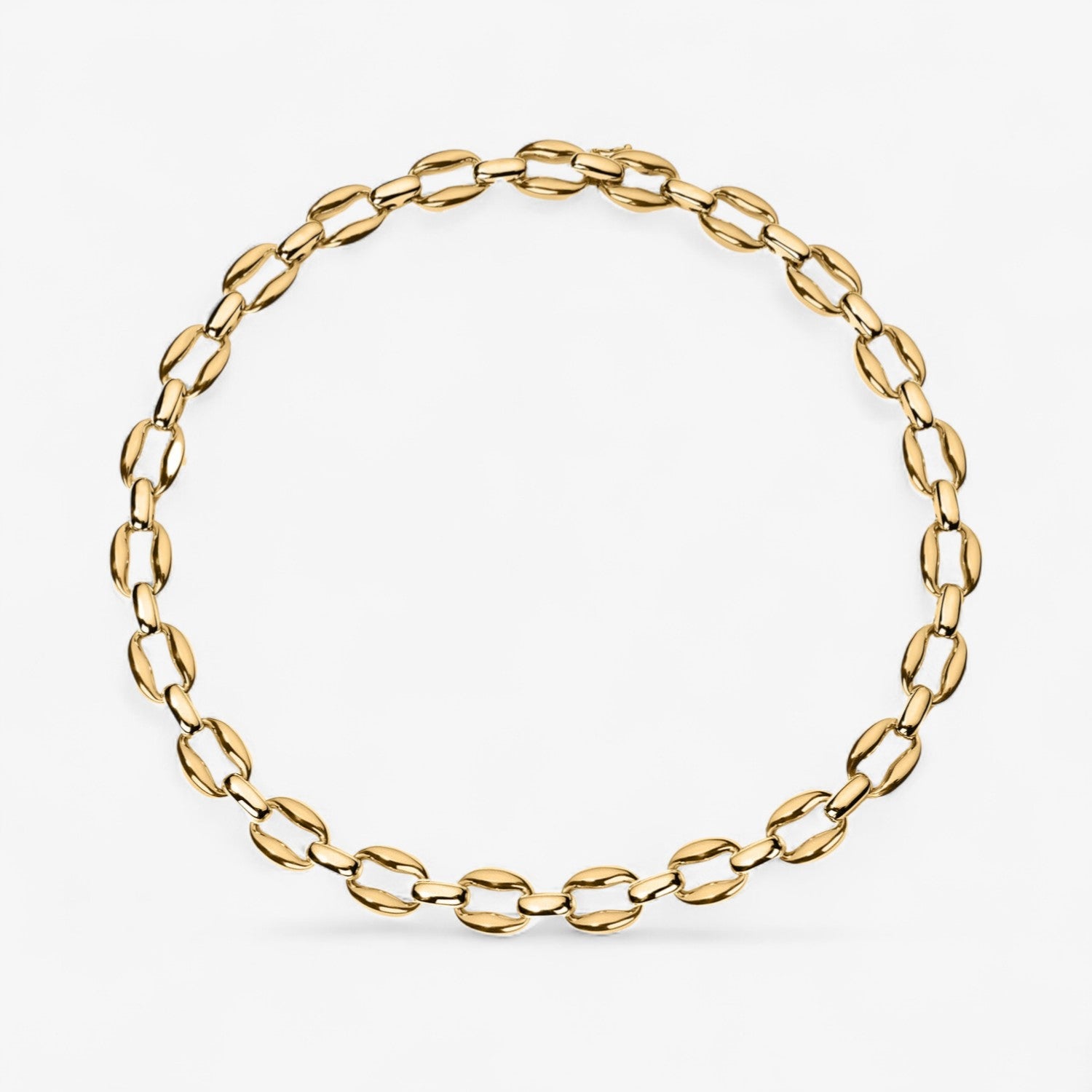 Madison Gold Oval Link Necklace