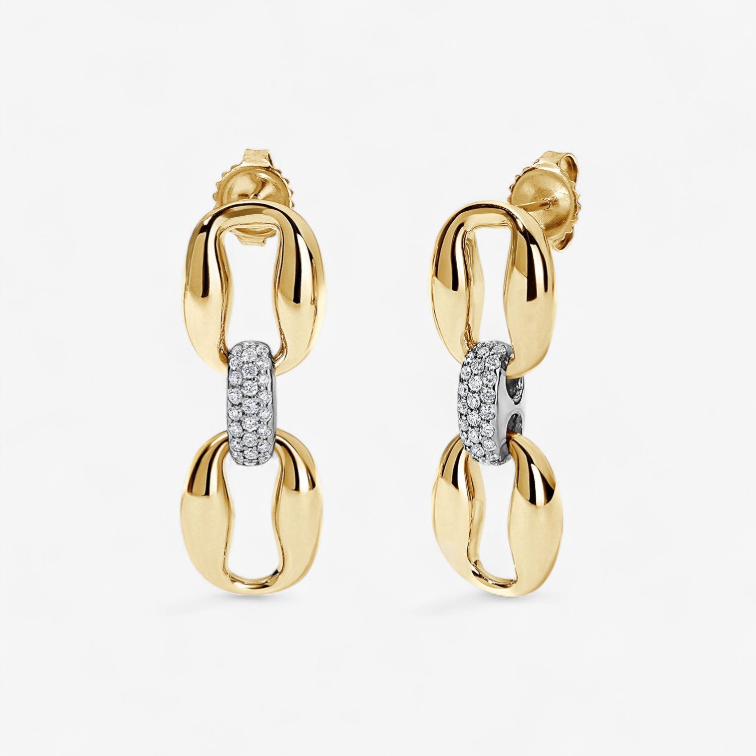 Madison Double Oval Link Earrings