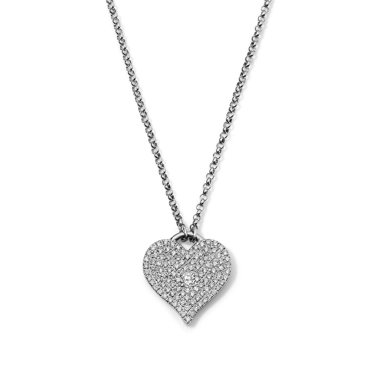 Heartfelt Gold and Diamond Heart Necklace