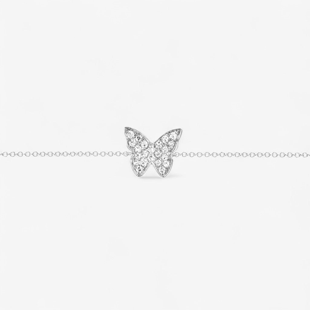 Diamond Butterfly Bracelet