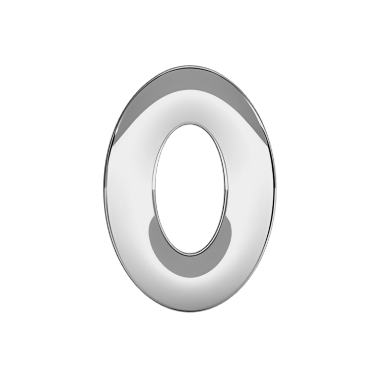Slider Solid Letter O Charm