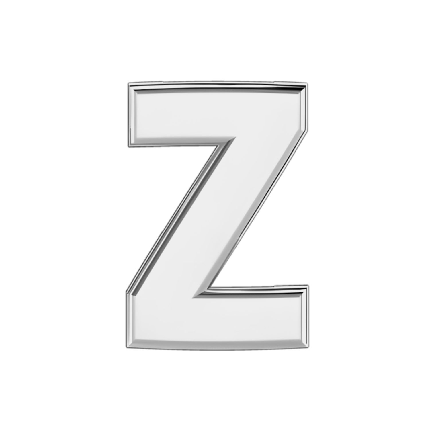 Slider Solid Letter Z Charm