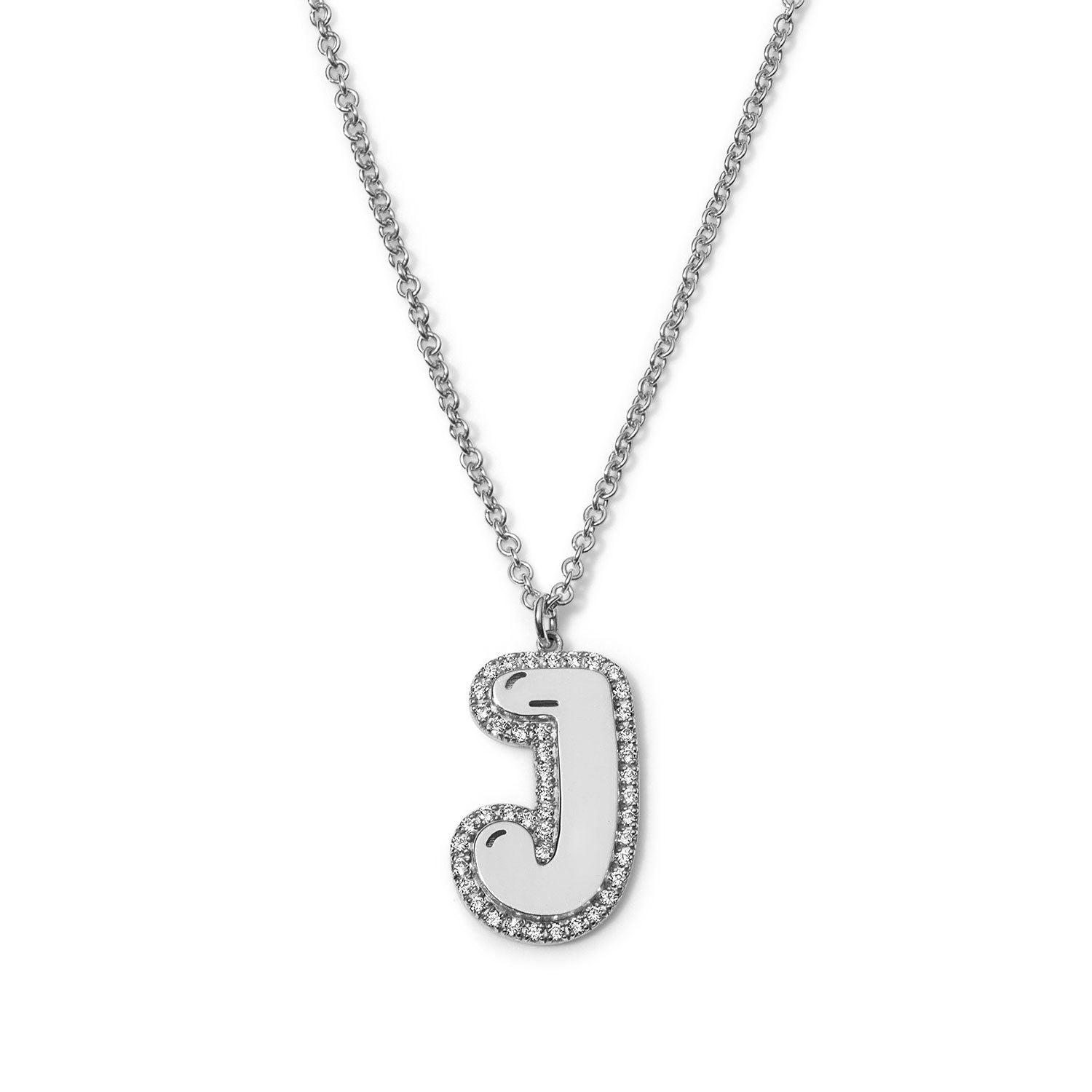 Jumbo Bubble with Pave Outline Pendant