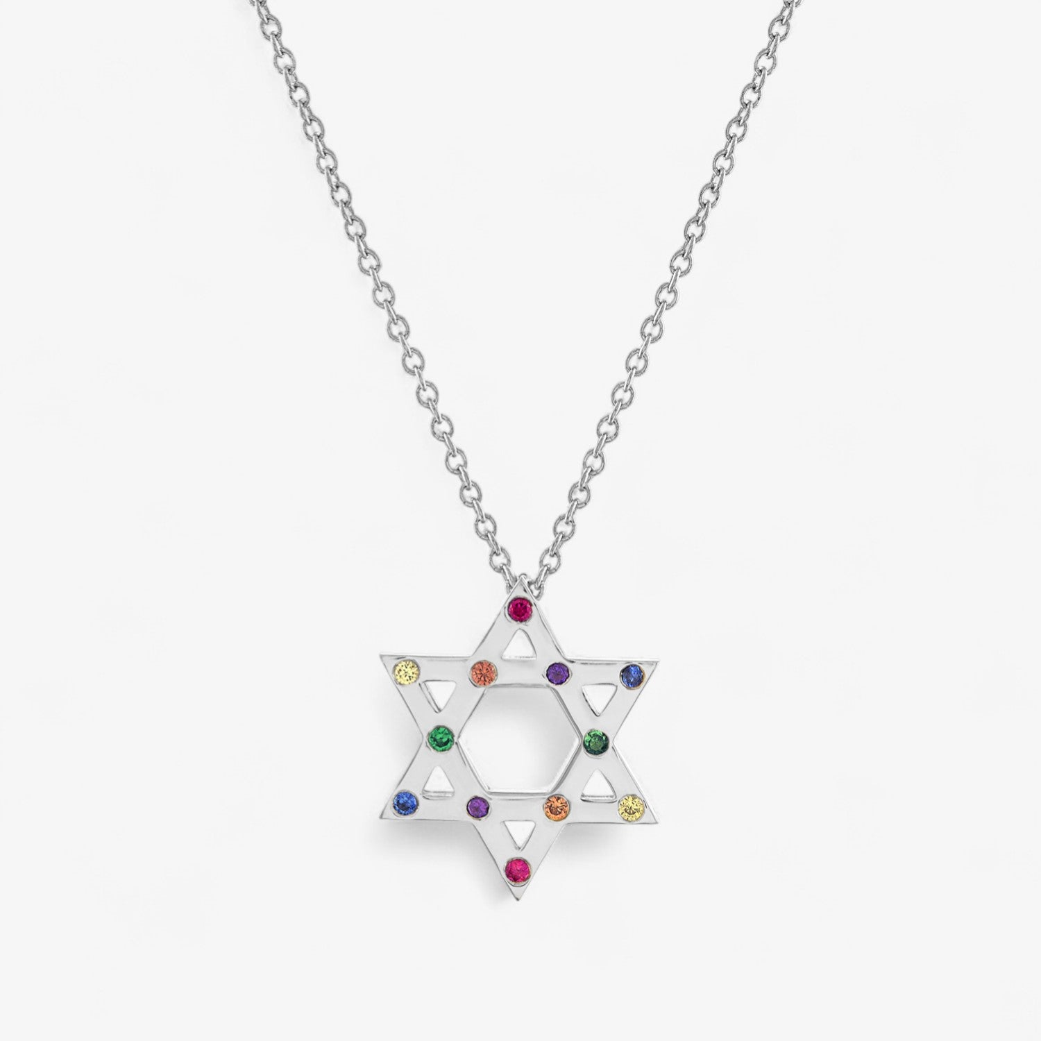 Scattered Rainbow Star of David