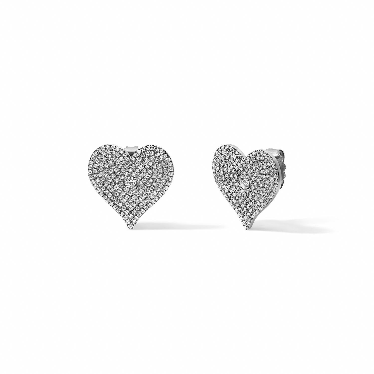 Jess Mini Heart Stud Earring 14K – LeMel