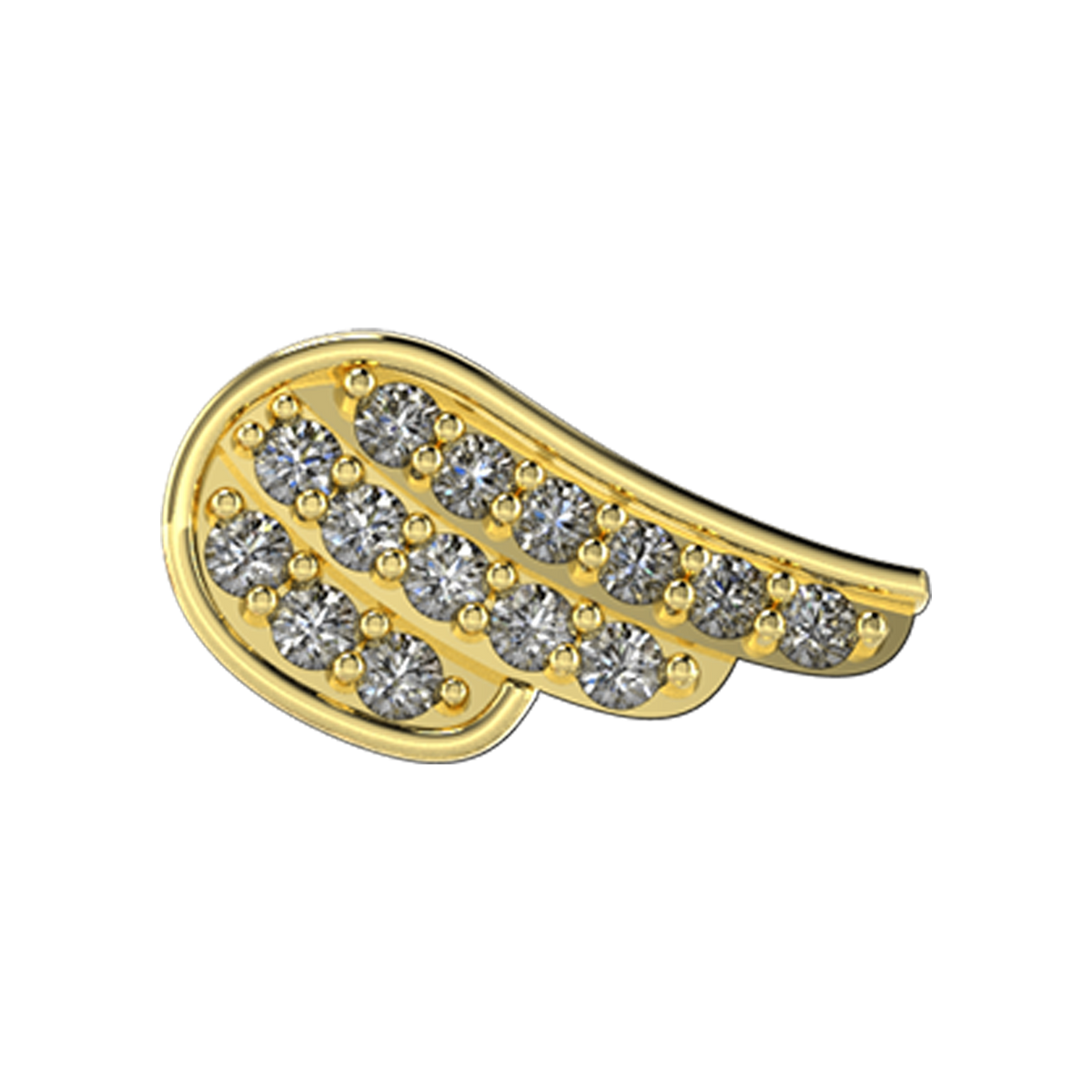 Right Angel Wing Slider Charm | Stephanie Gottlieb