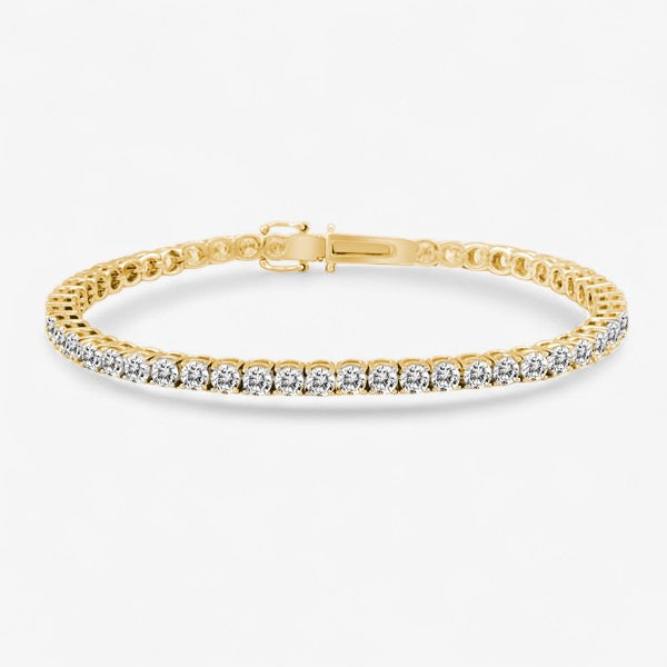 Classic Diamond Tennis Bracelet in 14k Gold | Stephanie Gottlieb
