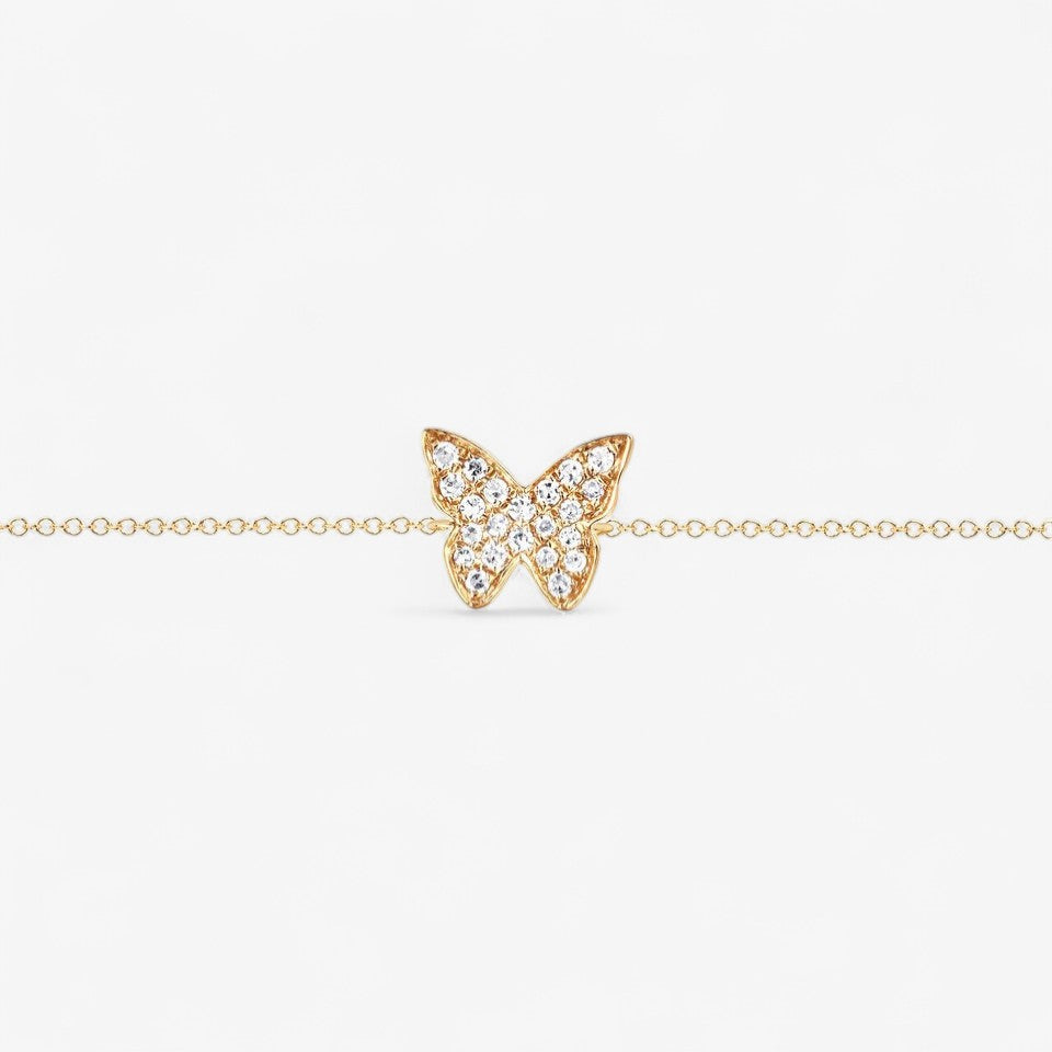 Diamond Butterfly Bracelet