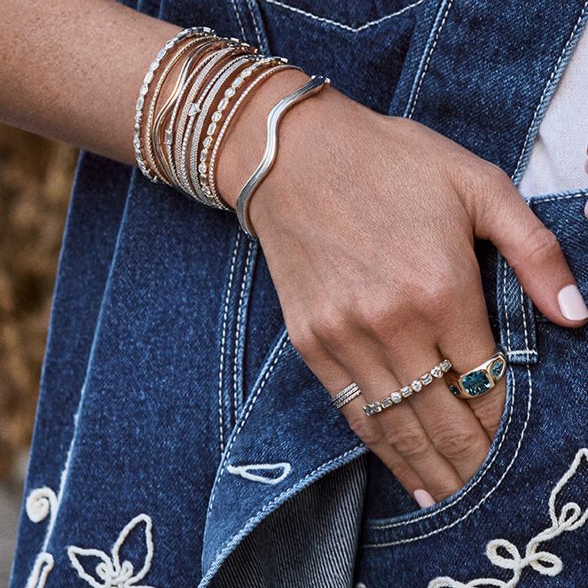 Blue Topaz Trio Ring