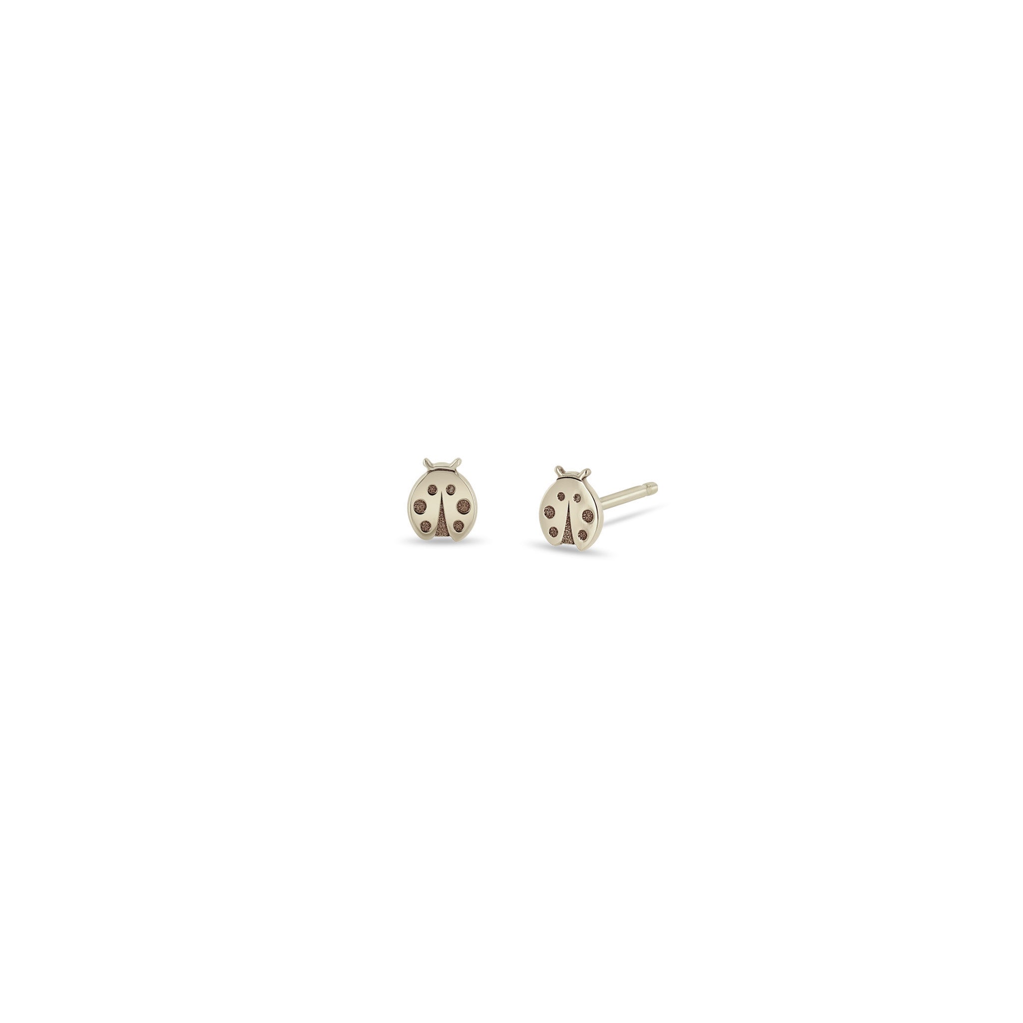 Gold Itty Bitty Ladybug Stud Earrings