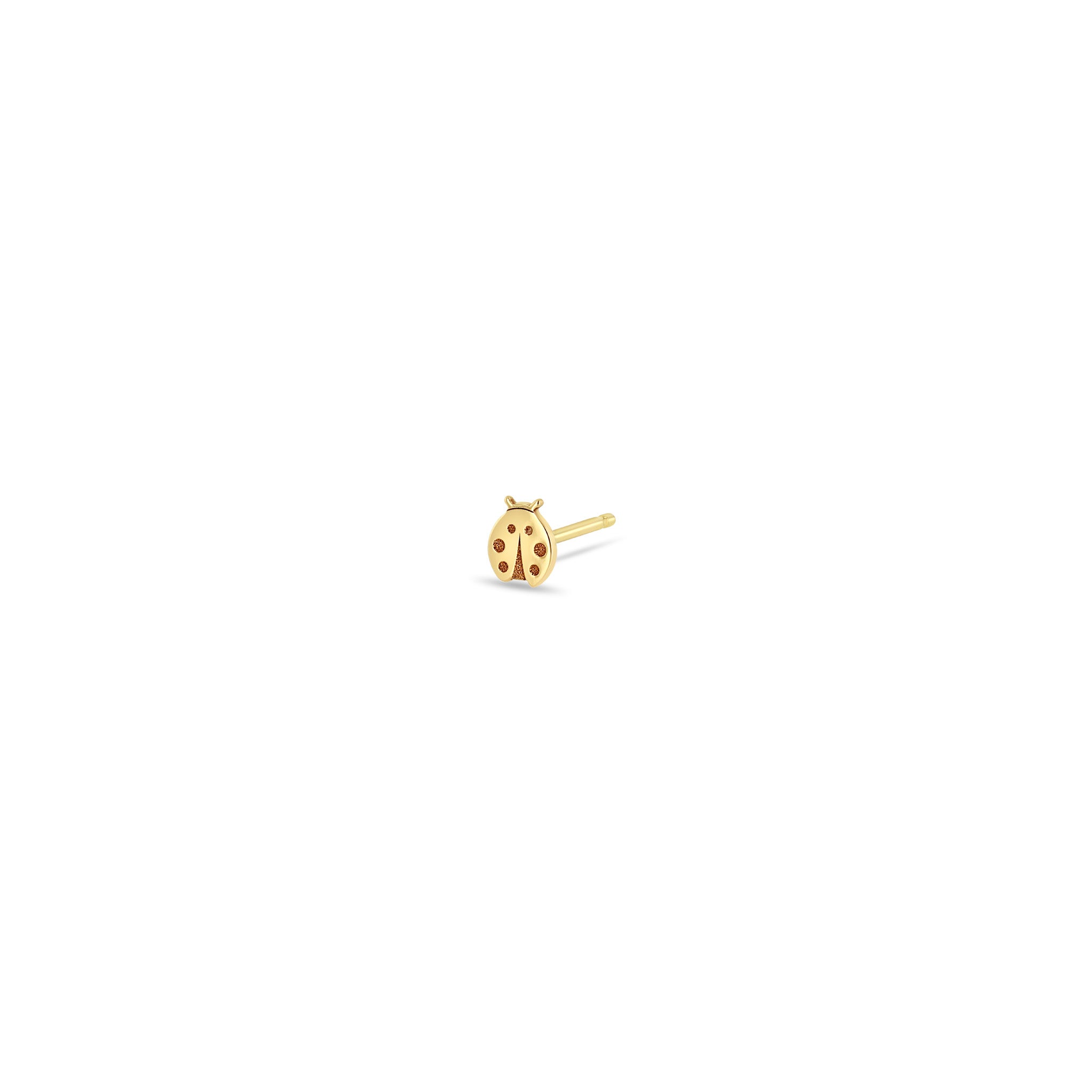 Gold Itty Bitty Ladybug Stud Earrings