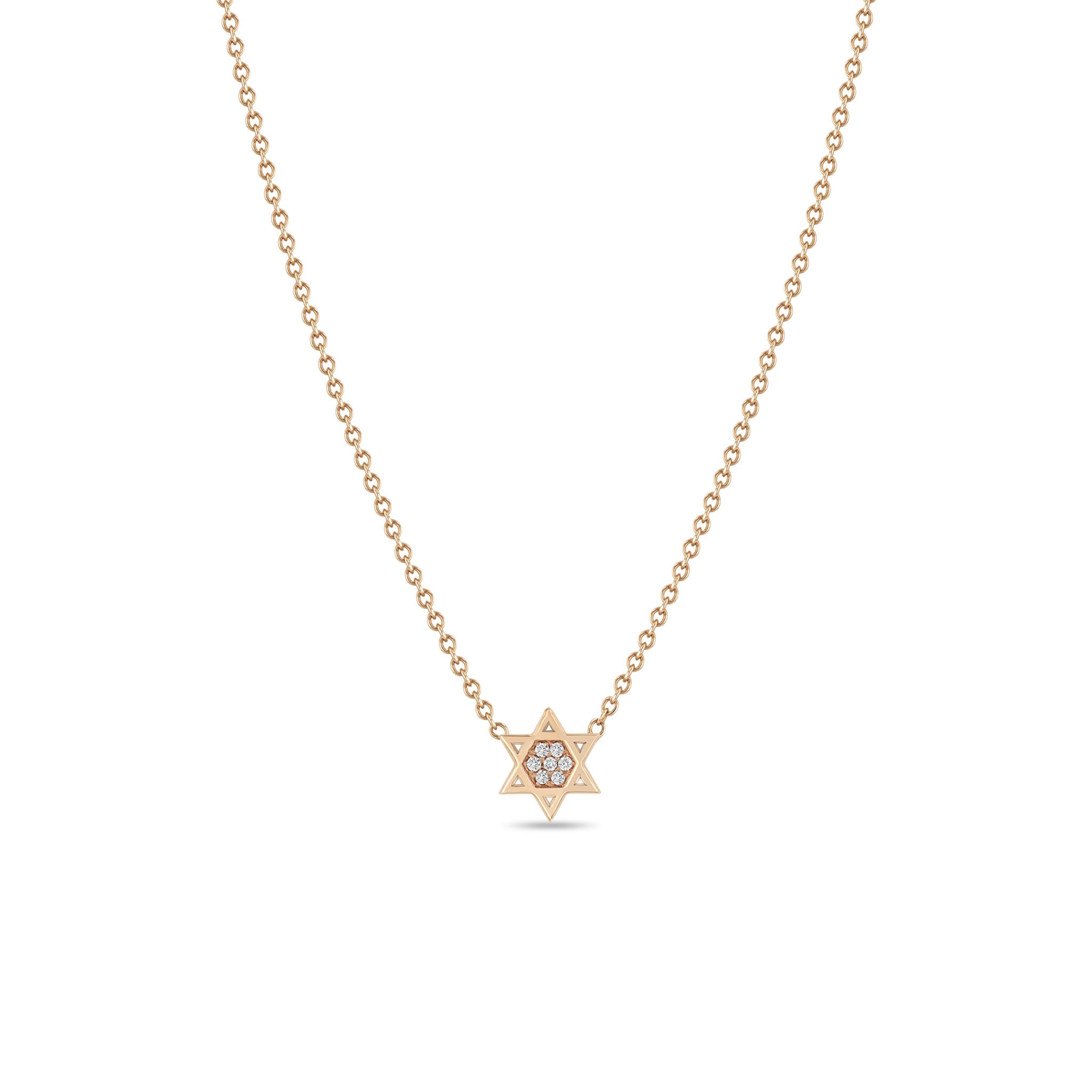 Pave Star of David Necklace