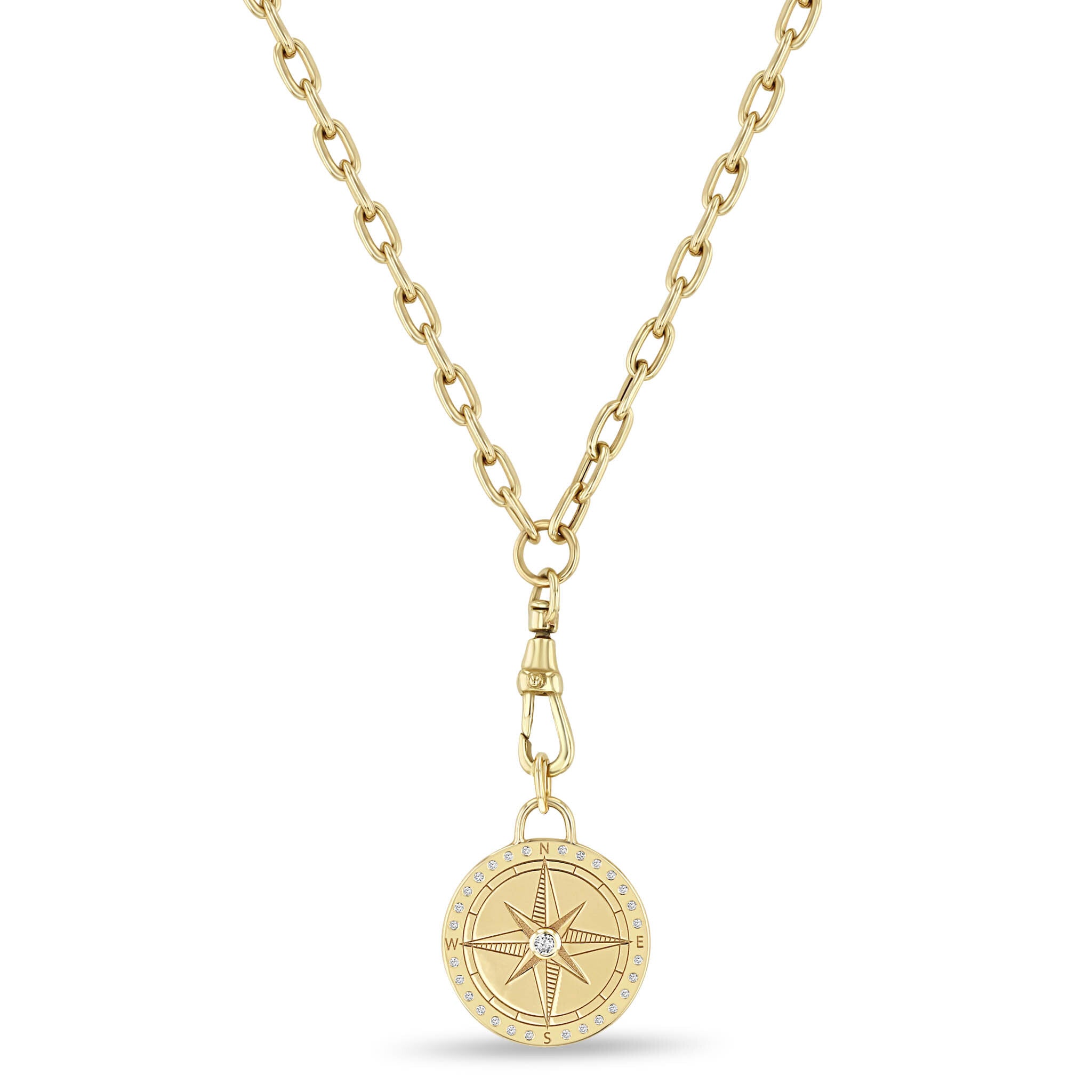 Medium Compass Lariat Necklace