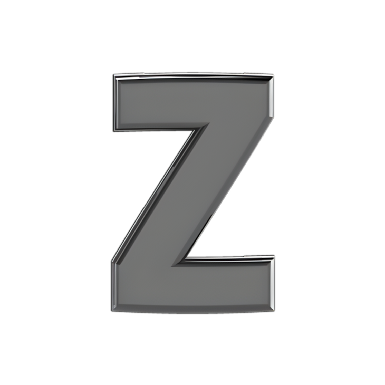 Slider Solid Letter Z Charm