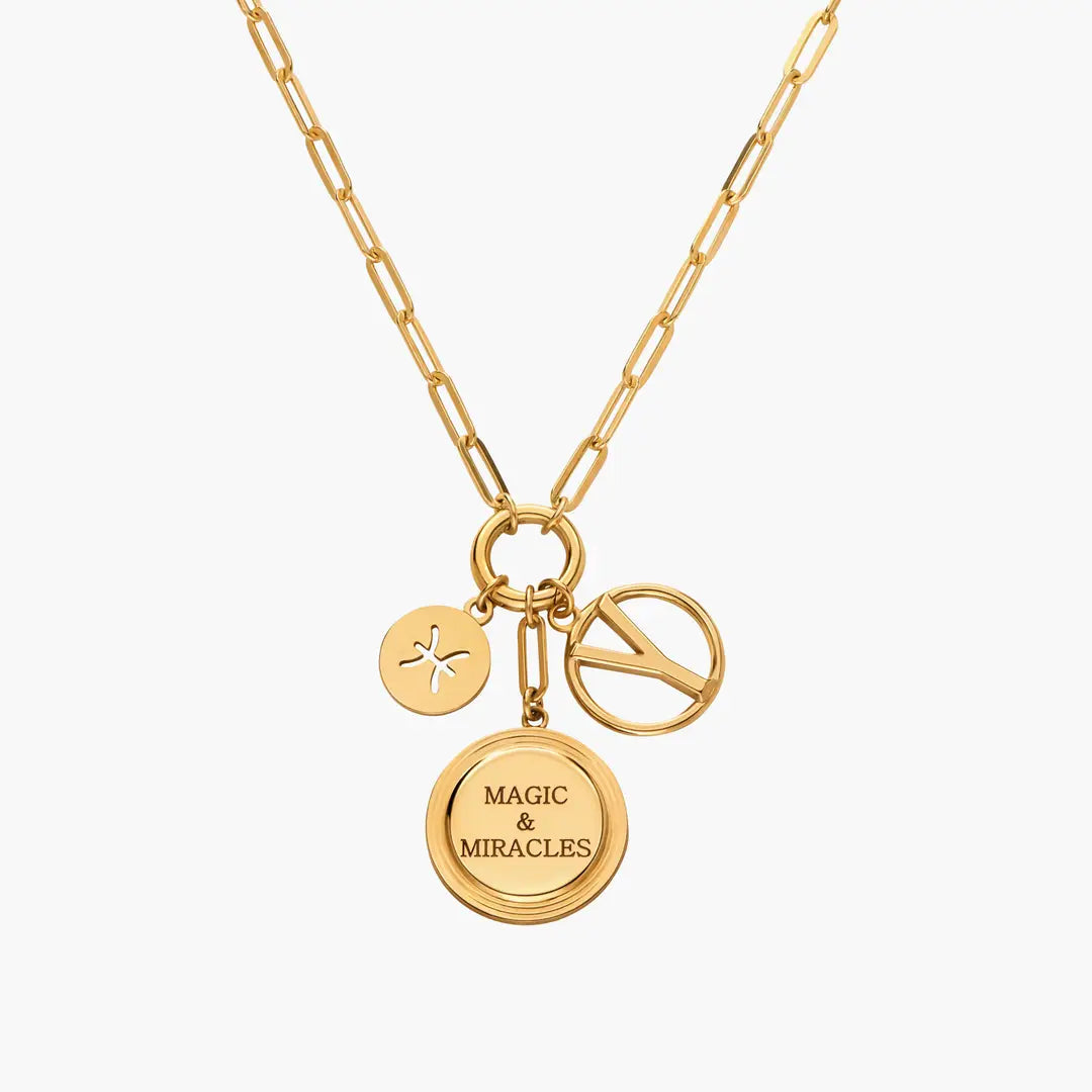 A Charmed Life Necklace- Gold Vermiel