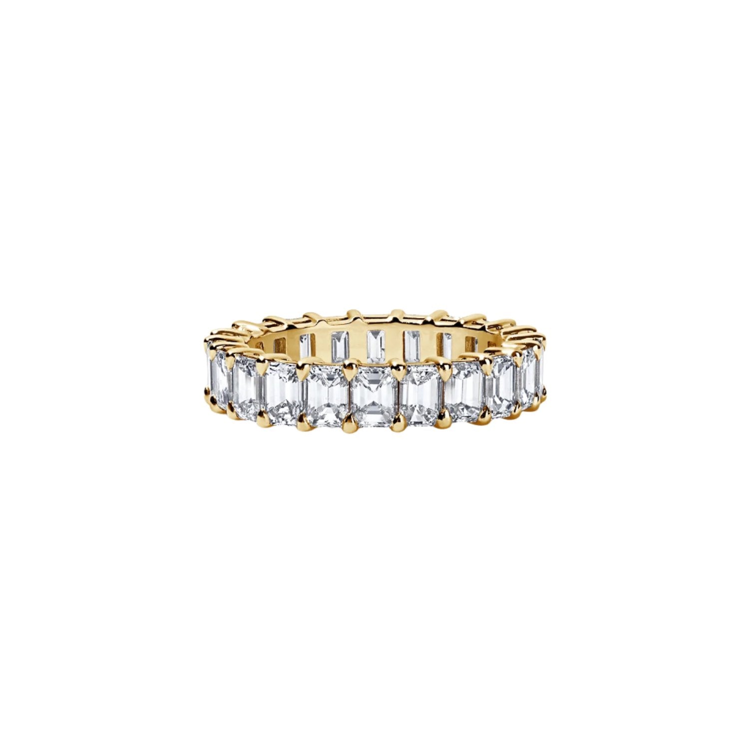 Emerald Cut Eternity Band 4.38ct