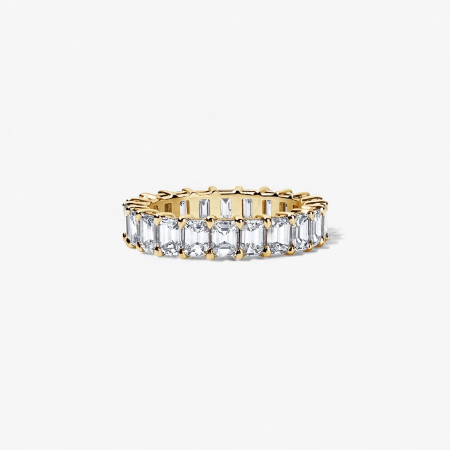 Emerald Cut Eternity Band 4.38ct
