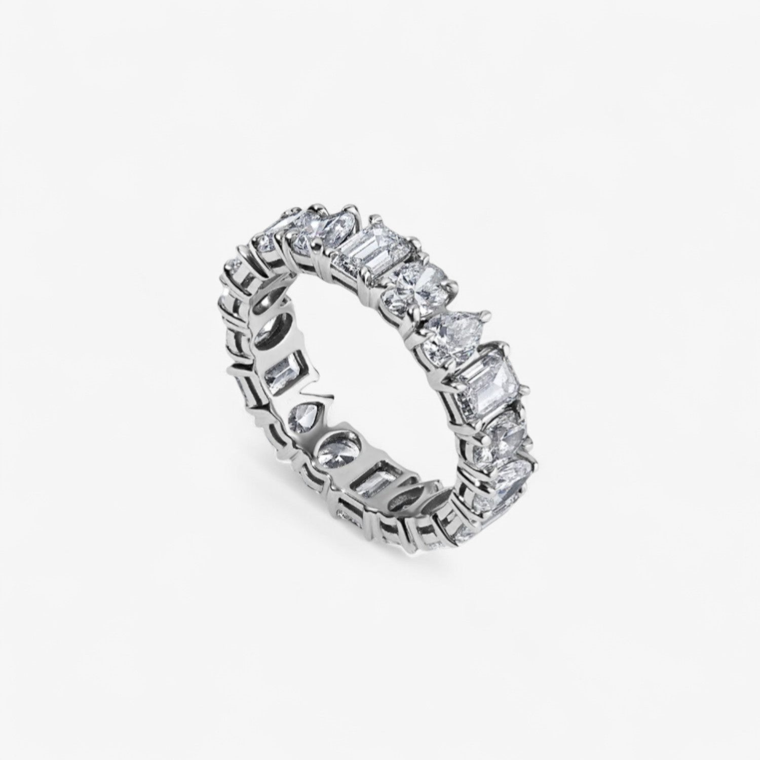 Mixed Shaped Eternity Band 4.07ct