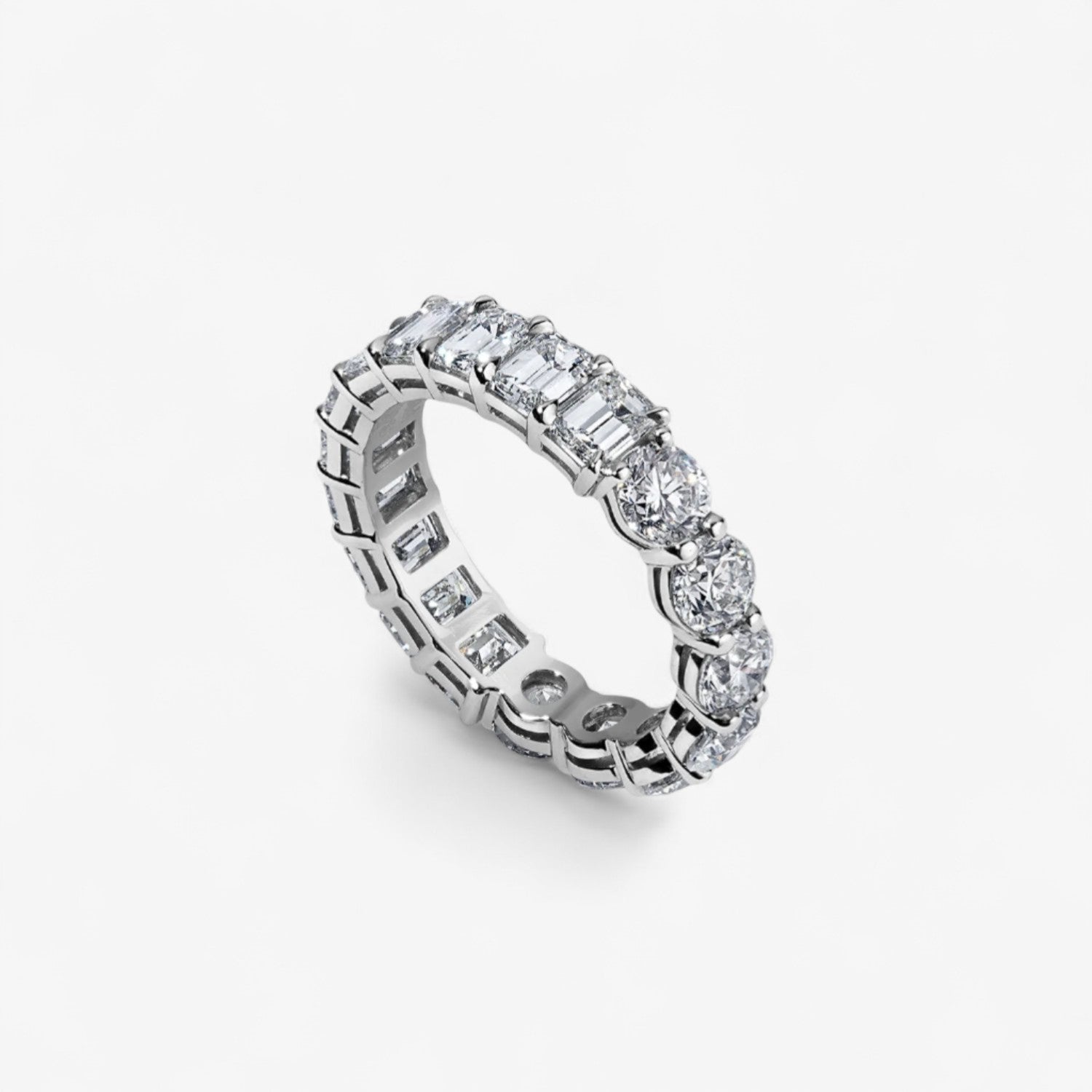 Emerald Round Undecided® Band 4.78ct