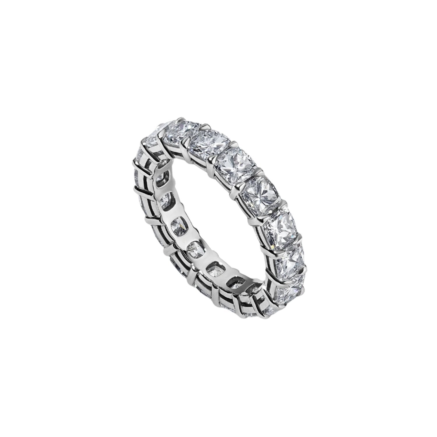 Cushion Cut Eternity Band 5.24ct