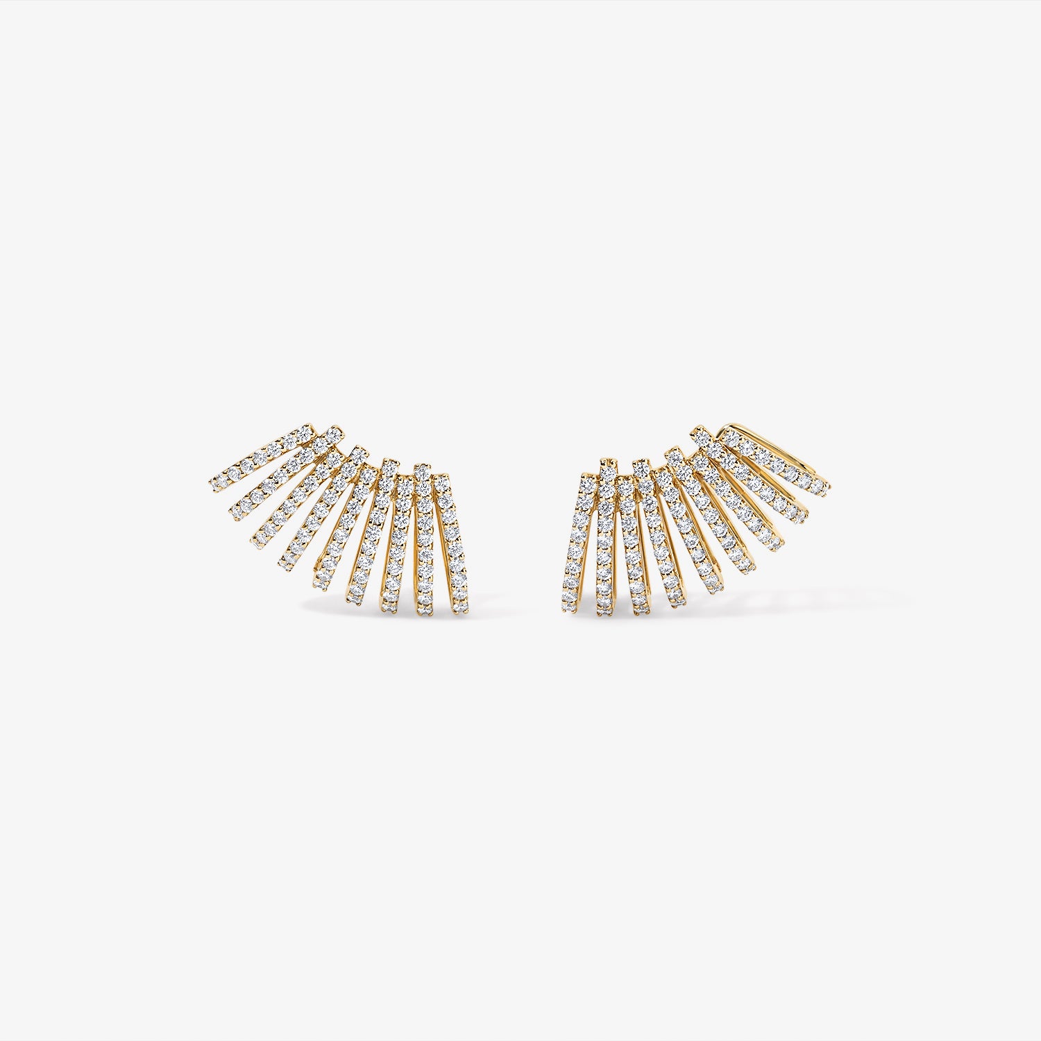 Astrid Diamond and Gold Crawler Earring