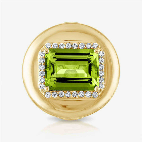 Peridot Candy Button Emerald Ring | Stephanie Gottlieb