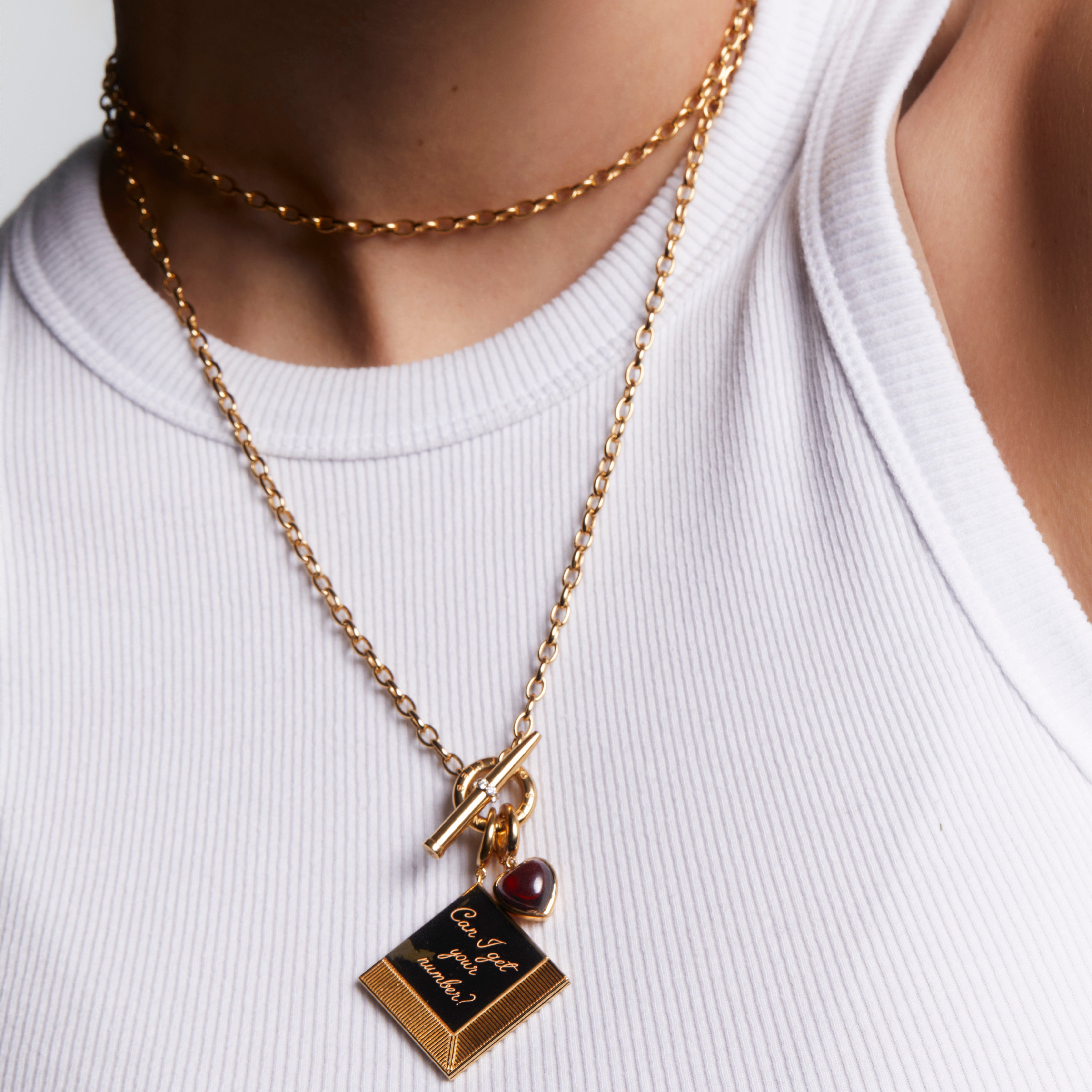 Cocktail Chain Necklace with Toggle