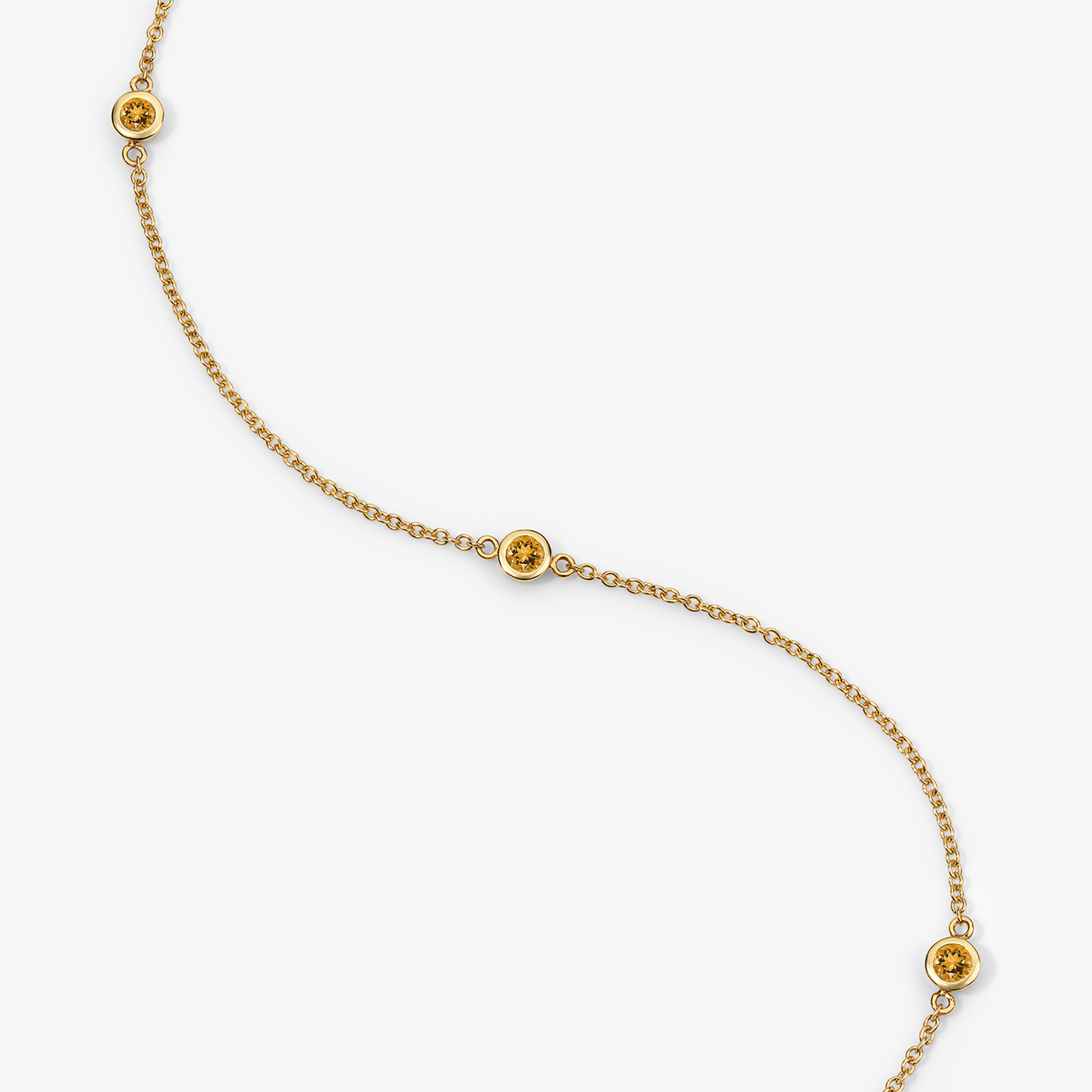 Margot Birthstone Bezel Anklet
