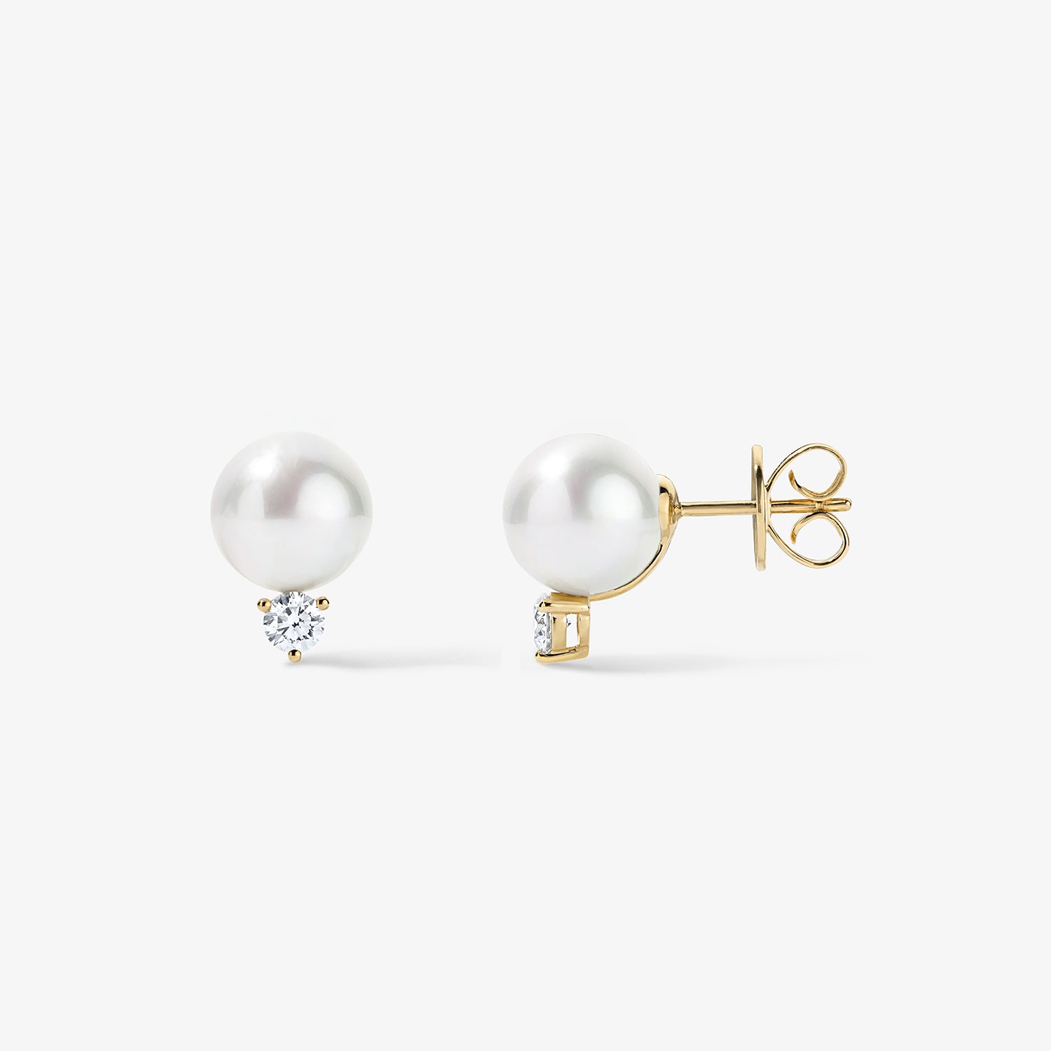 Grace Pearl and Diamond Studs
