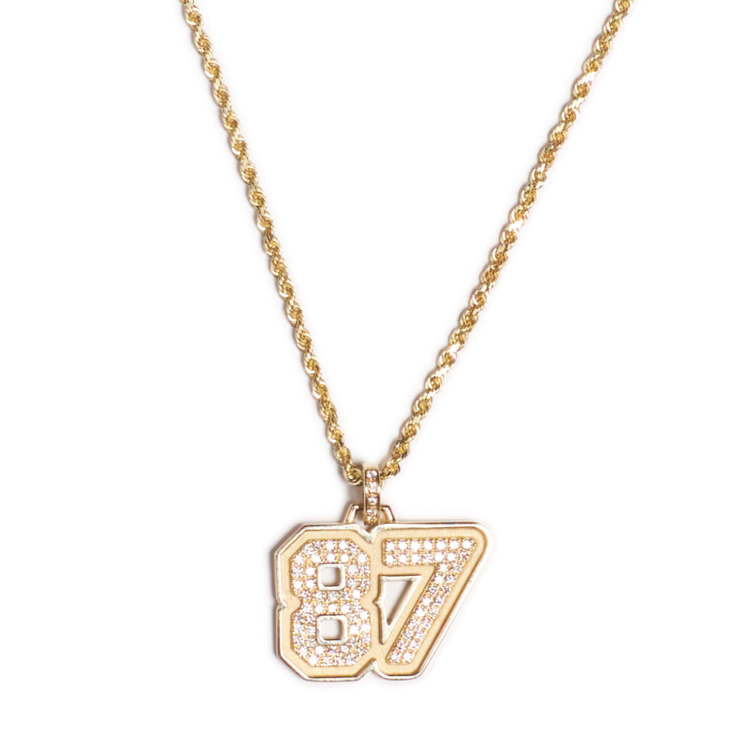 Sterling Silver Large Varsity Pendant