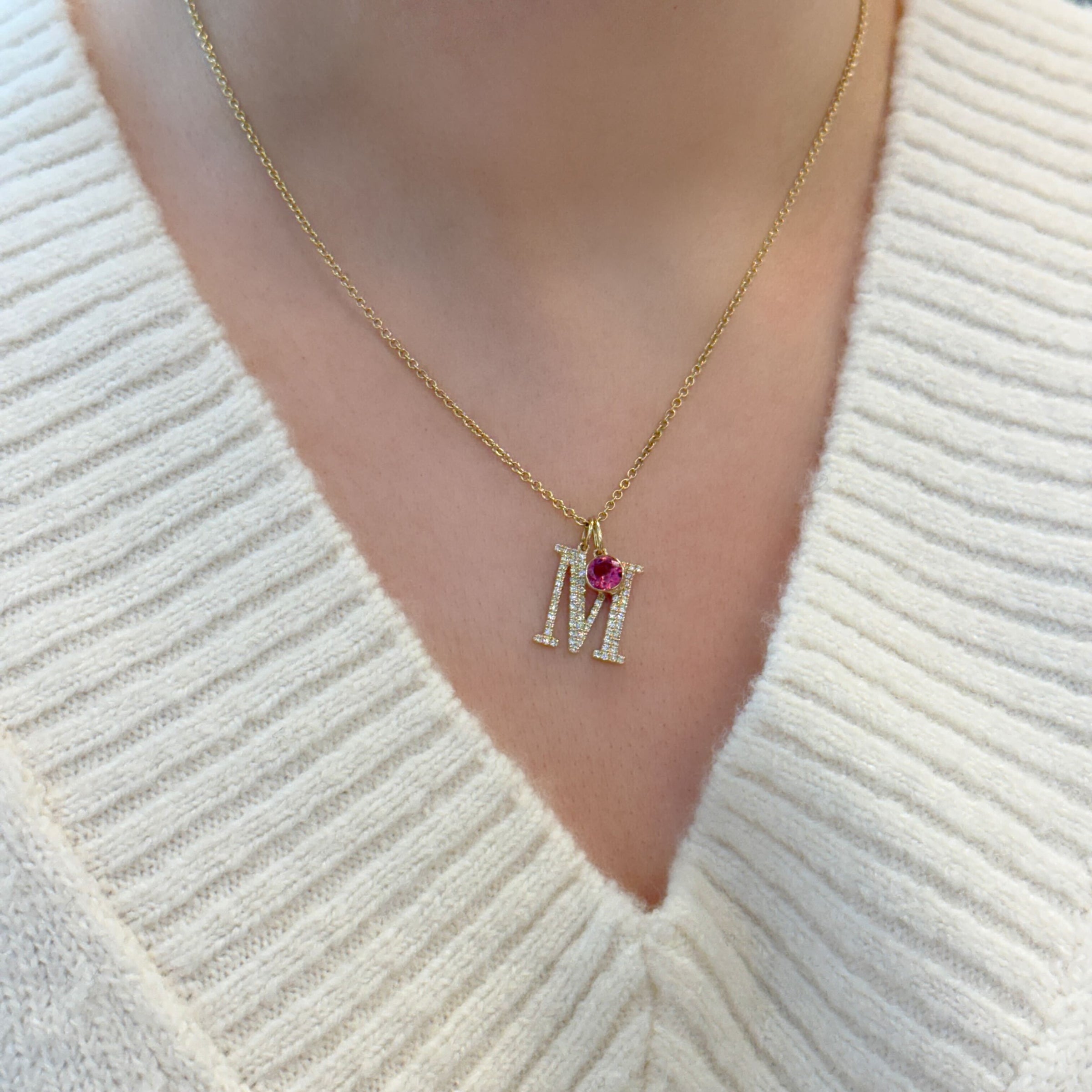 Margot Ruby Birthstone Bezel Charm
