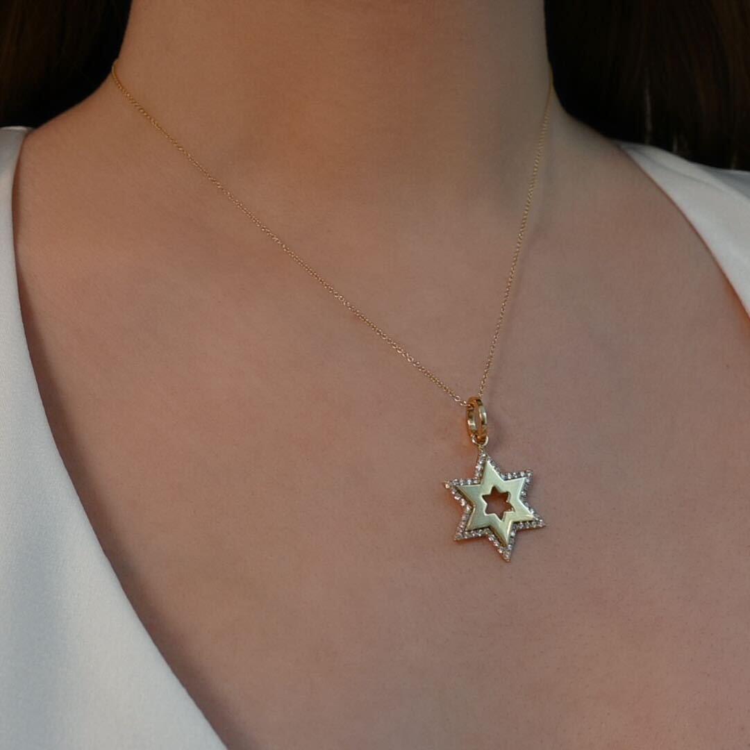 Jumbo Bubble Jewish Star Charm