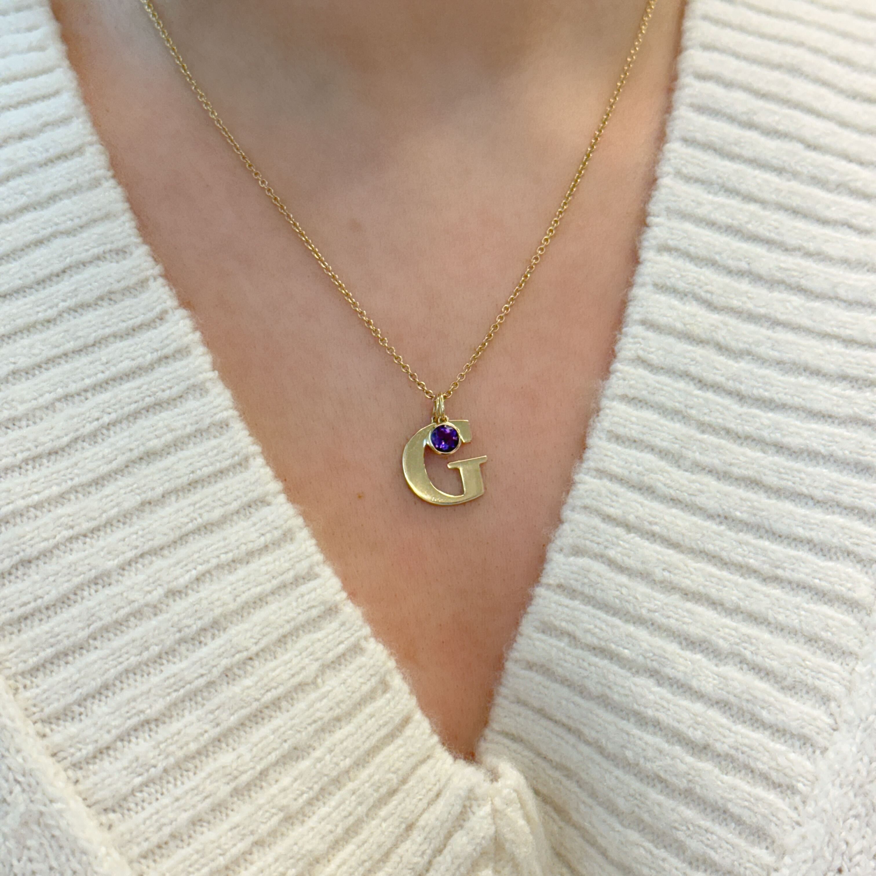 Margot Pink Tourmaline Birthstone Bezel Charm