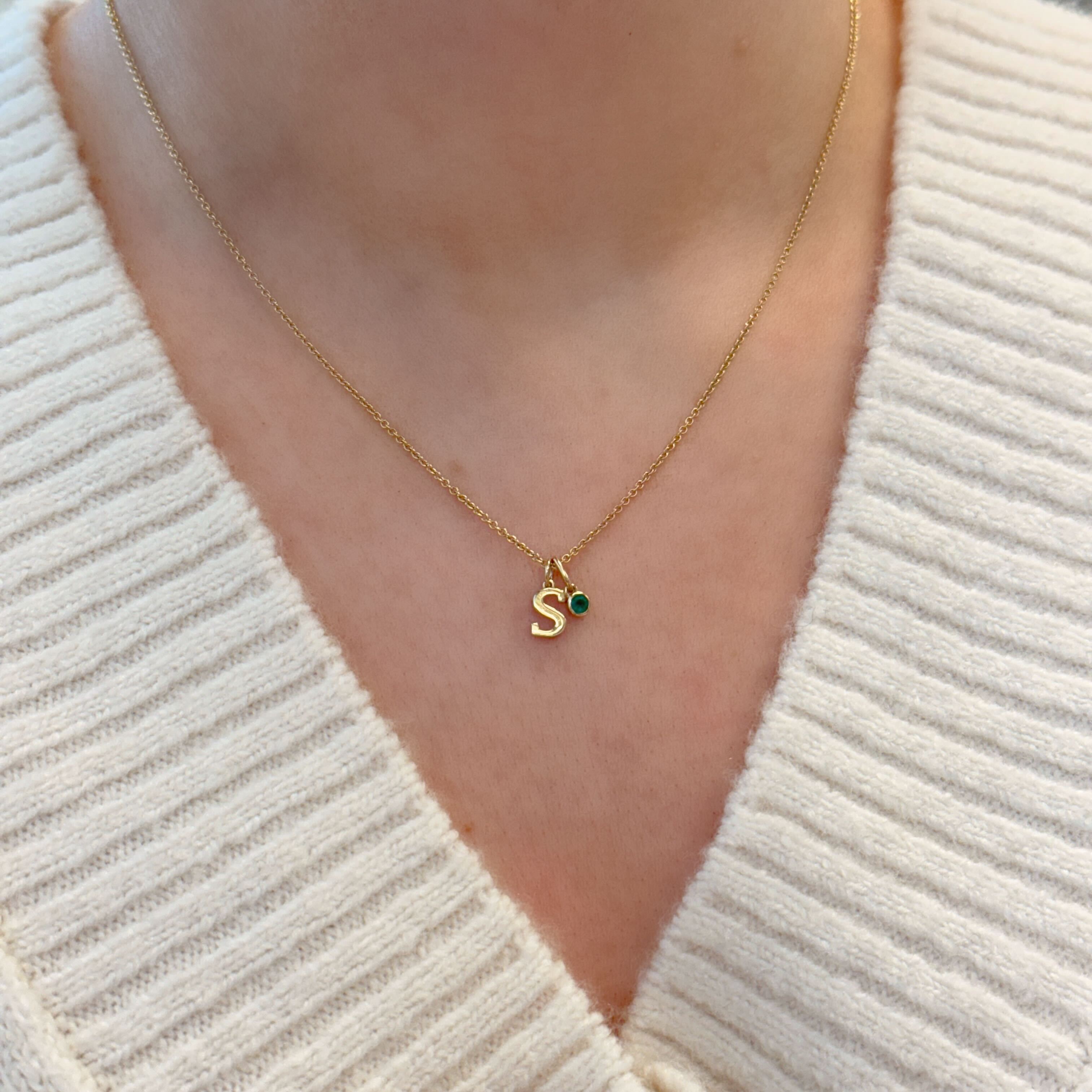 Margot Blue Sapphire Birthstone Bezel Charm