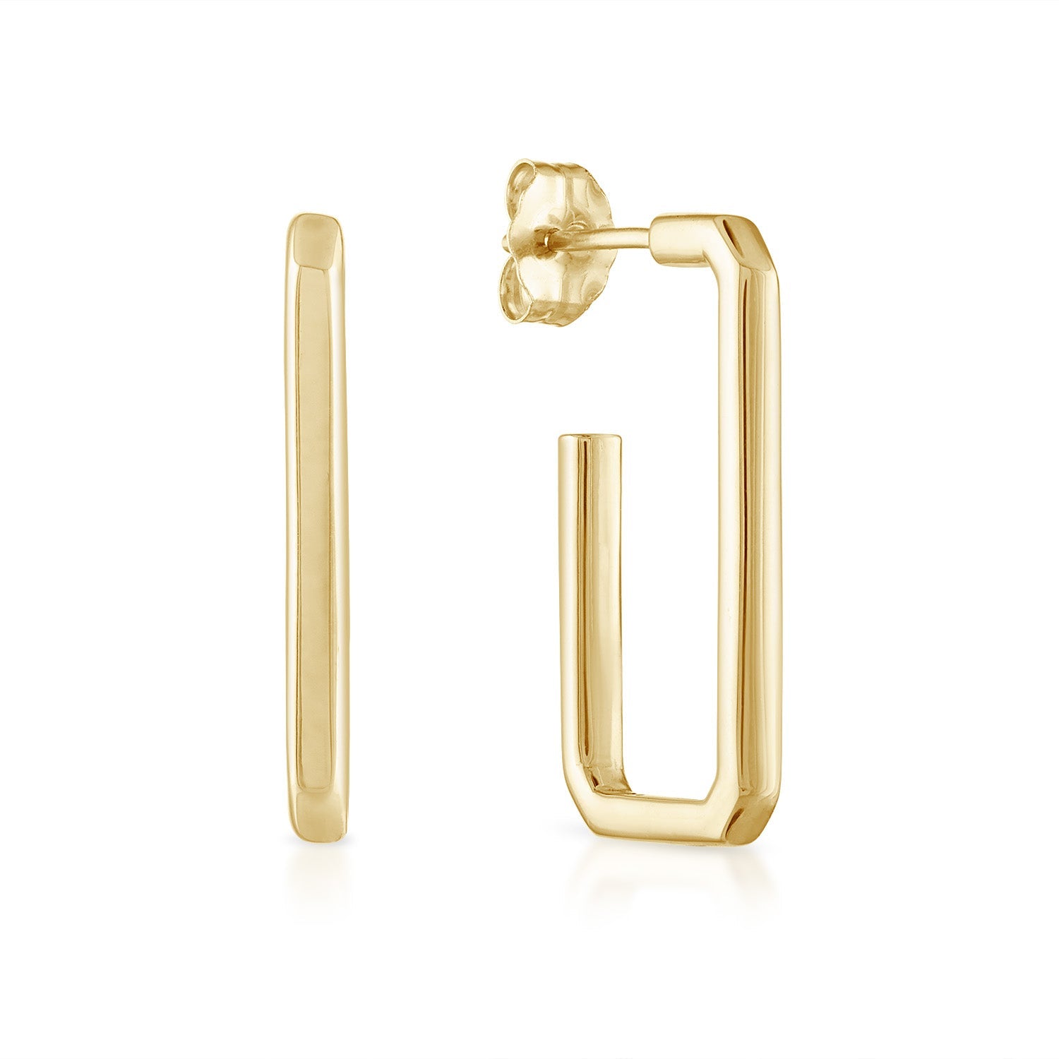 Vault Sale: Gold Box Hoops in Yellow Gold