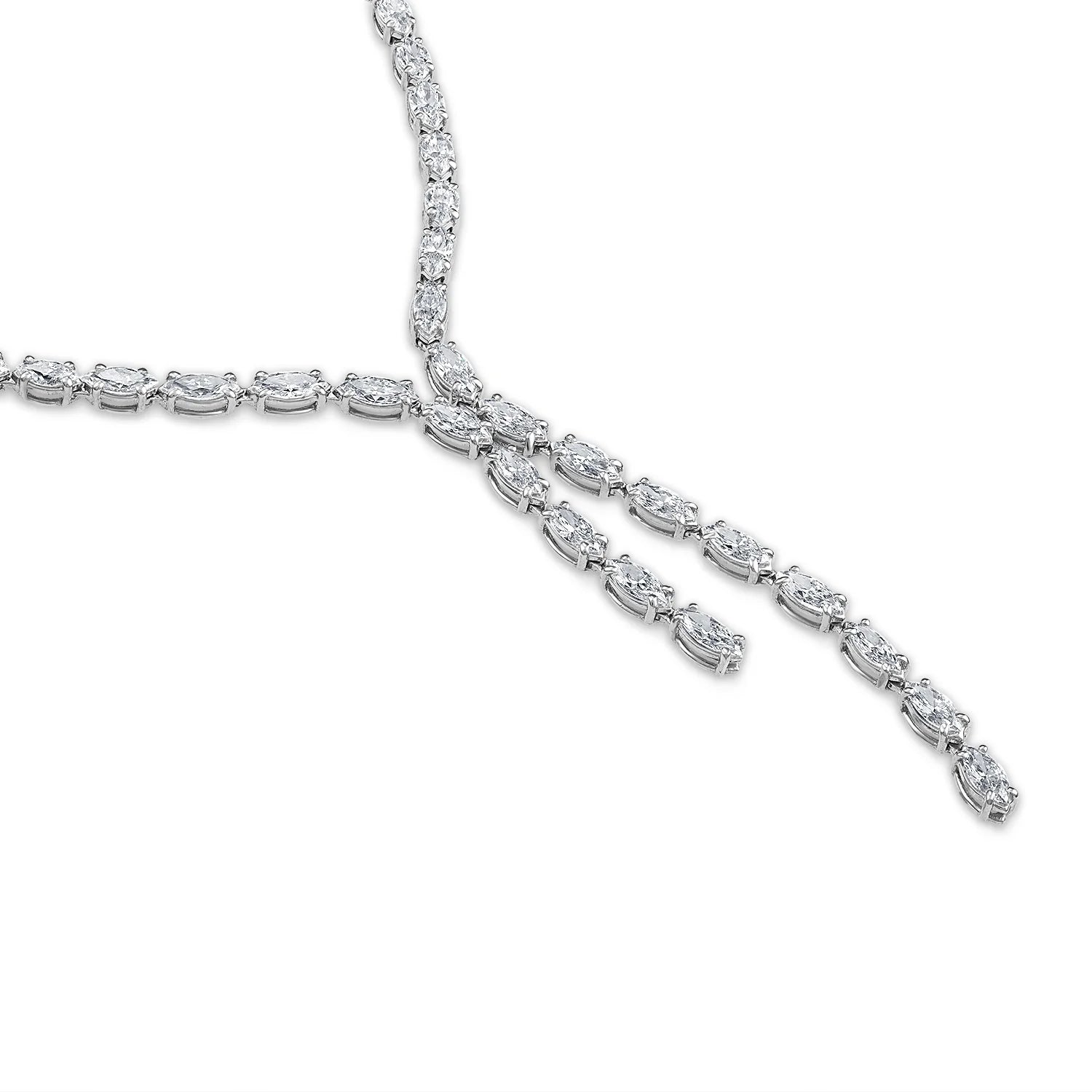 Marquise Diamond Lariat Necklace