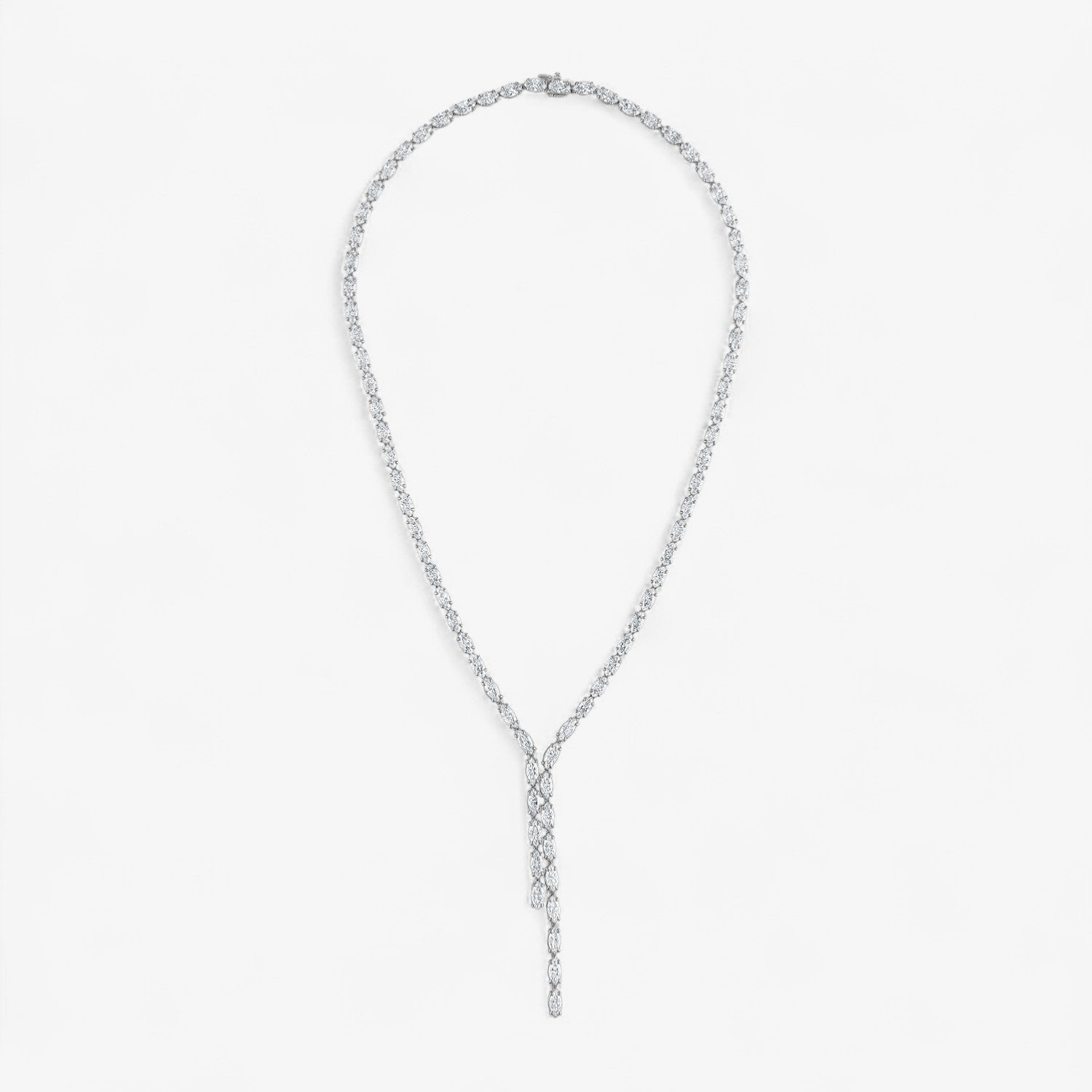 Marquise Diamond Lariat Necklace