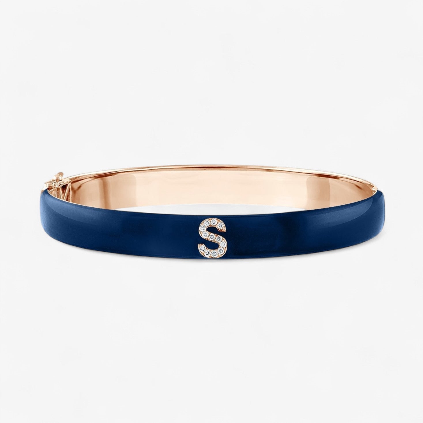 Enamel Letter Bangle