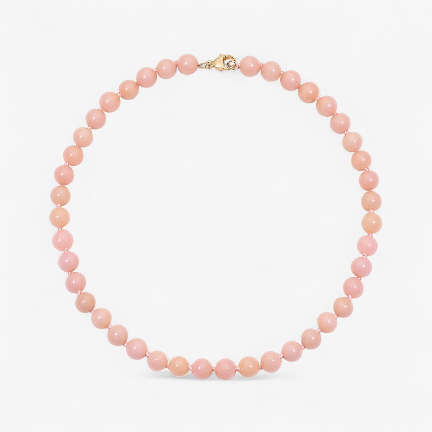 Pink Opal Beaded Necklace