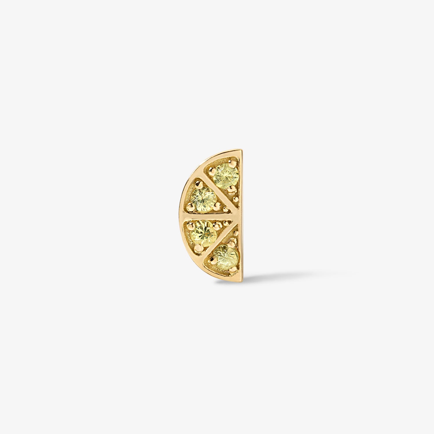 Cocktail Lemon Slice Mini Stud