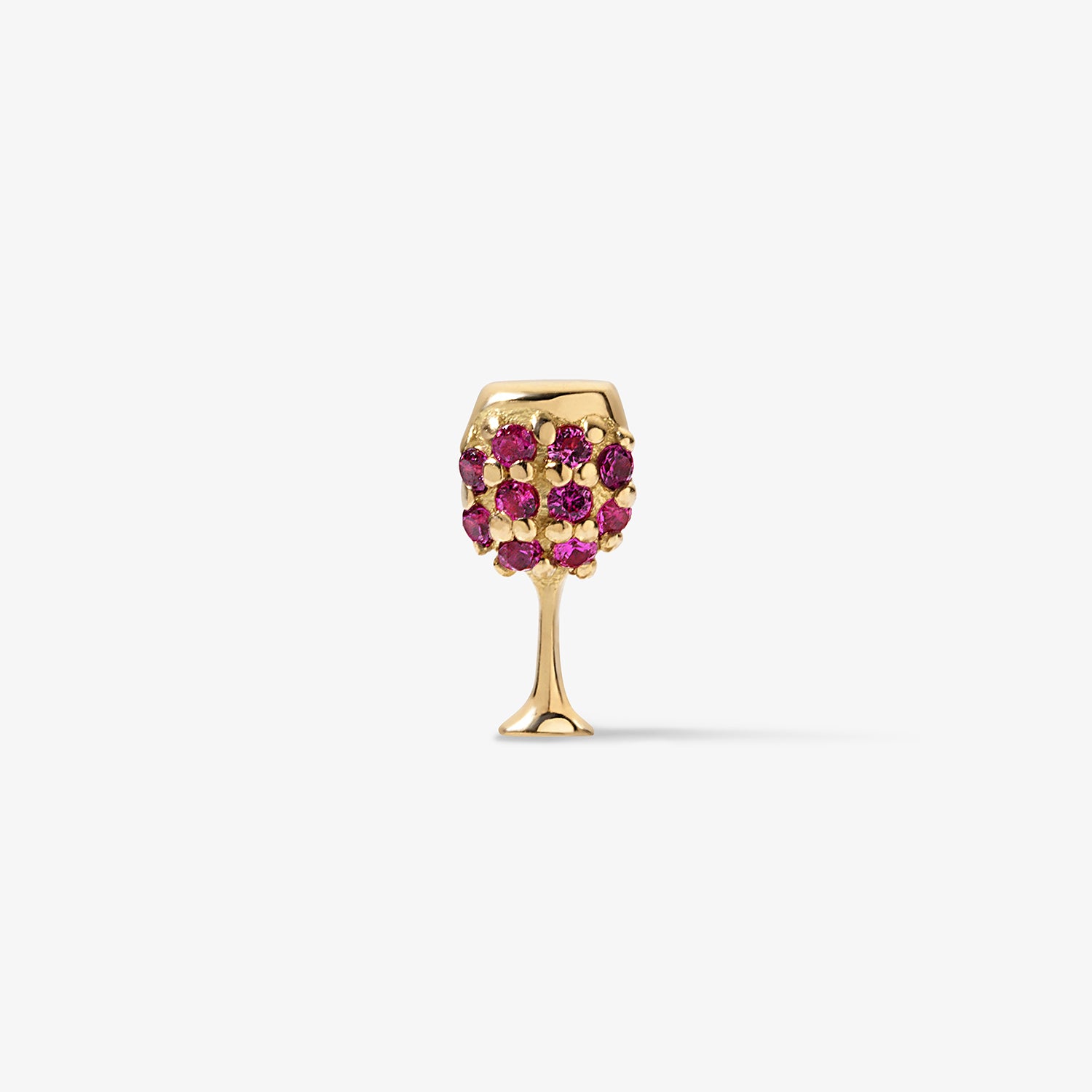 Cocktail Red Wine Glass Mini Stud