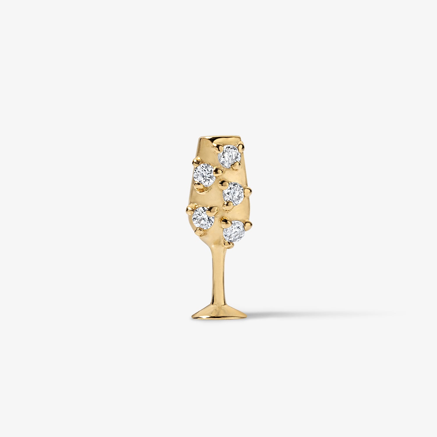 Cocktail Champagne Glass Mini Stud
