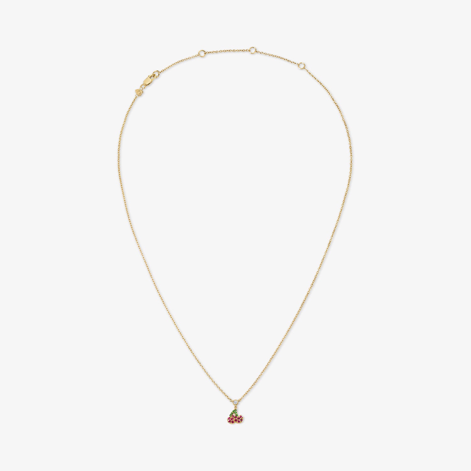 Cocktail Cherry Chain Necklace