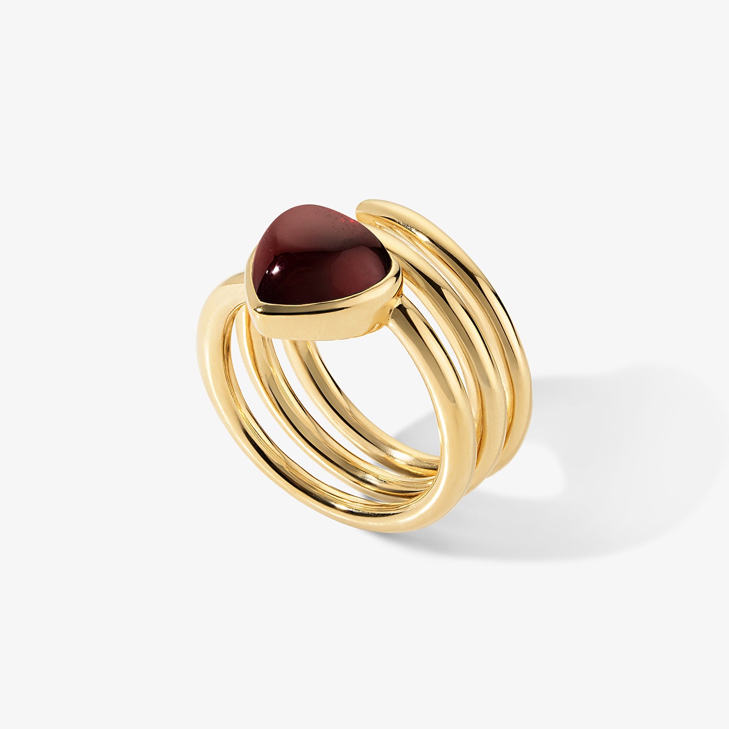 Cocktail Cherry Spiral Ring | Stephanie Gottlieb