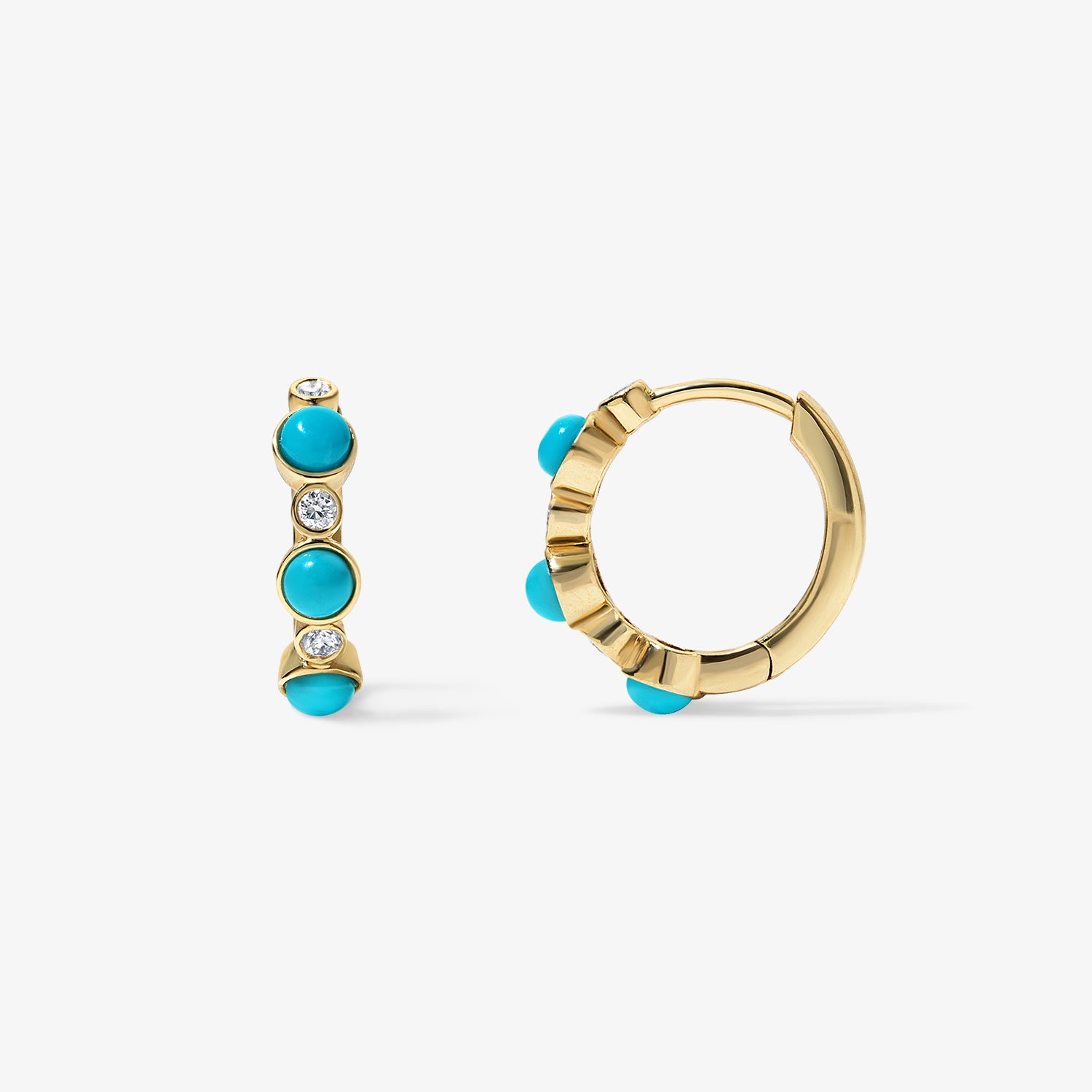 Dakota Turquoise Mini Huggie