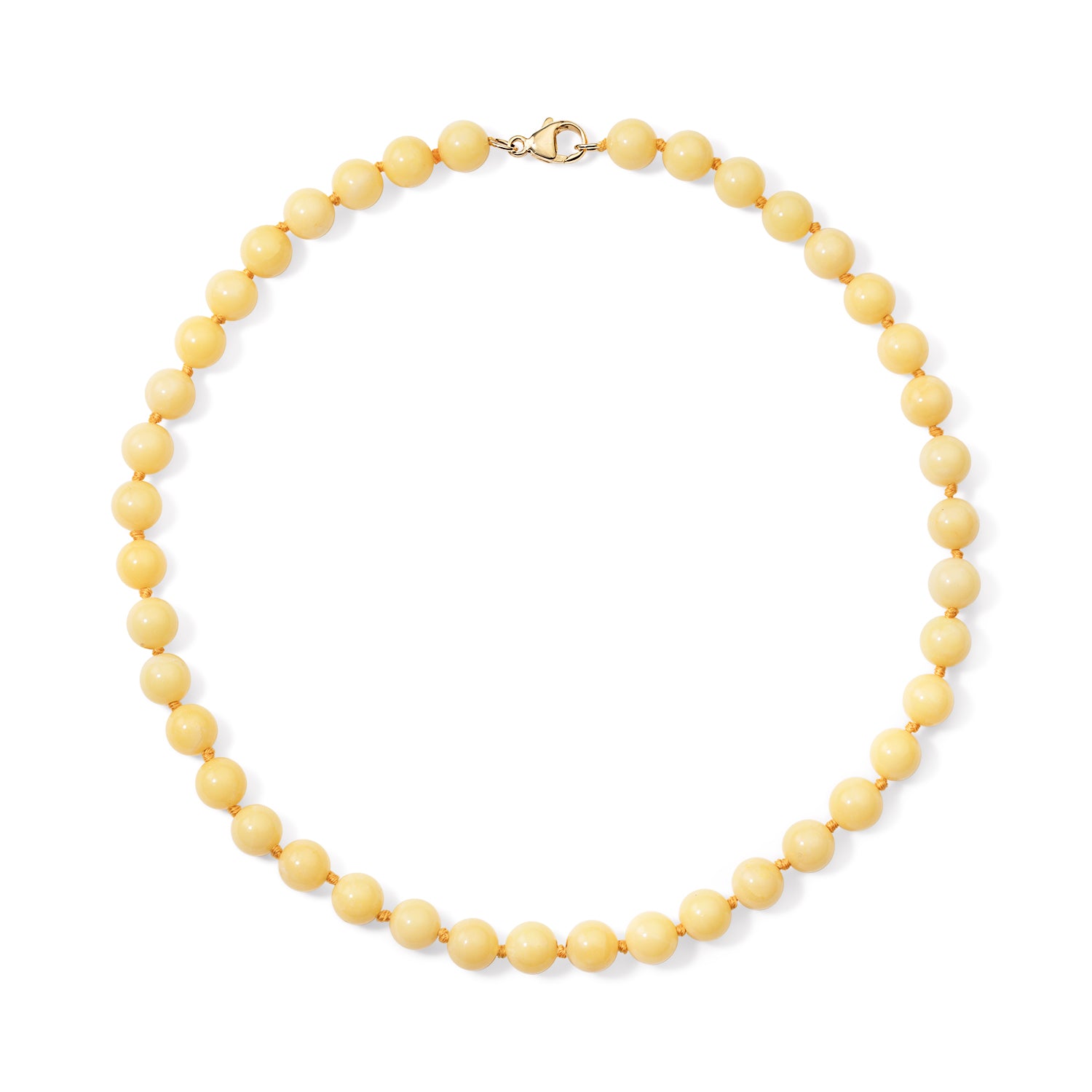 Honey Jade Beaded Necklace