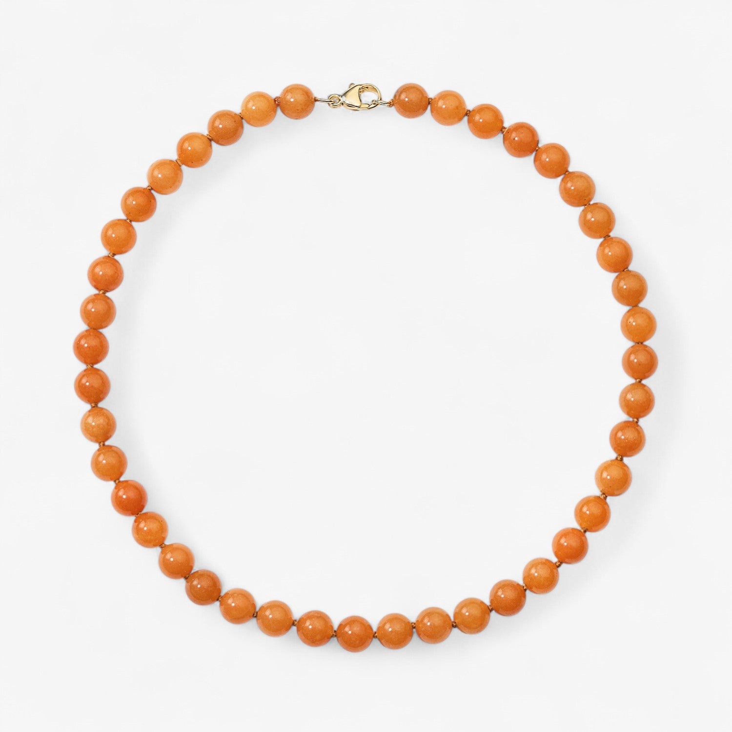 Red Aventurine Beaded Necklace