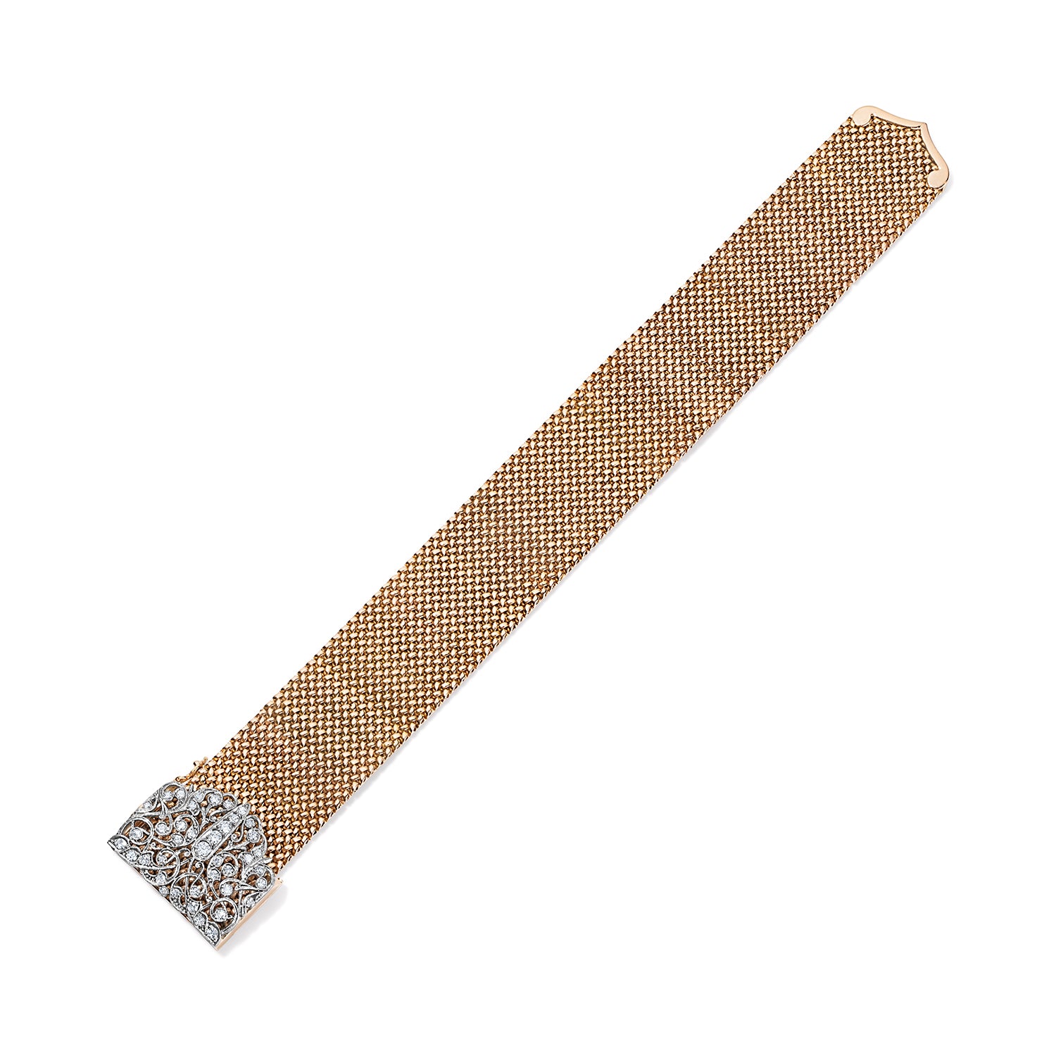 Diamond Clasp Belt Buckle Bracelet