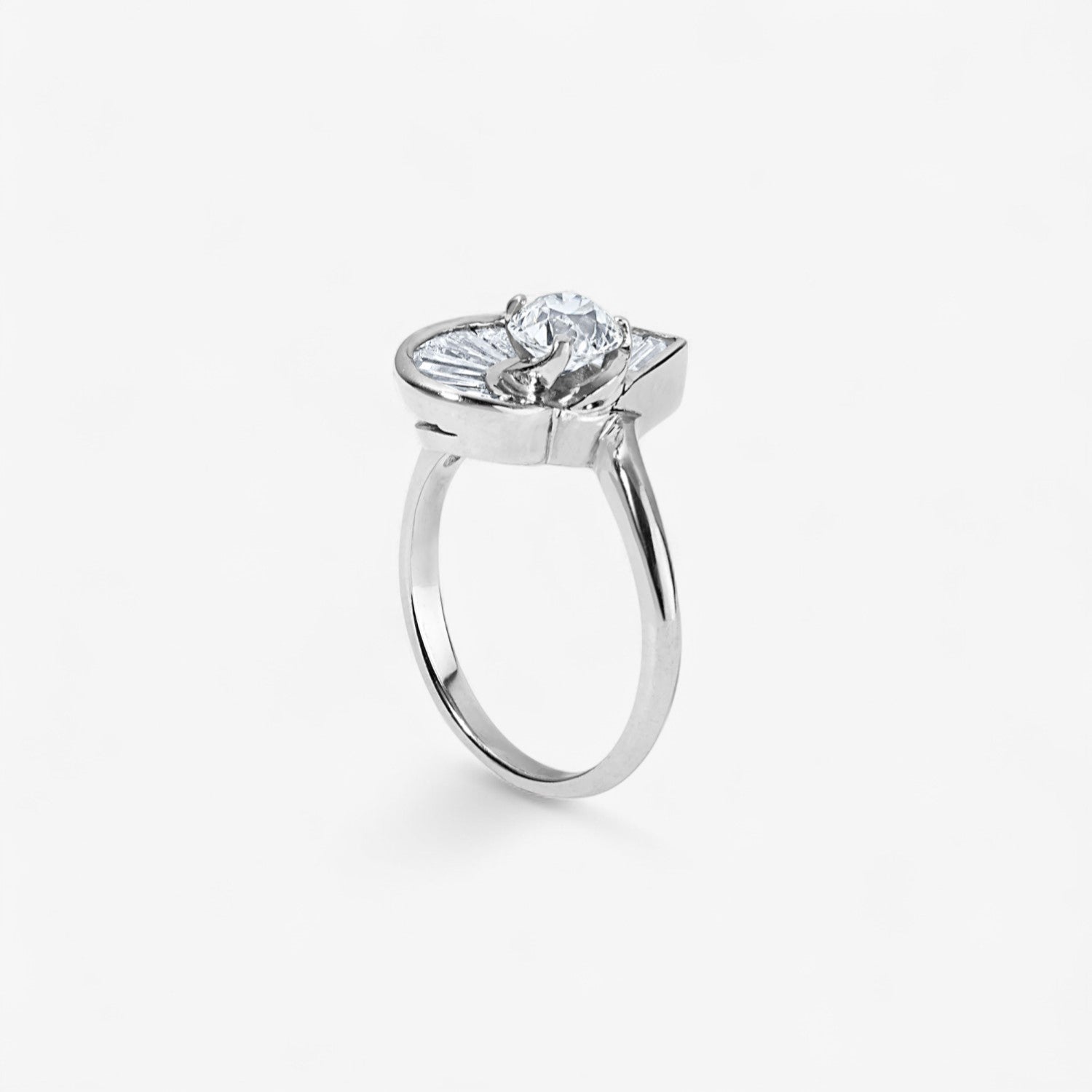 Old Mine Center Ballerina Ring