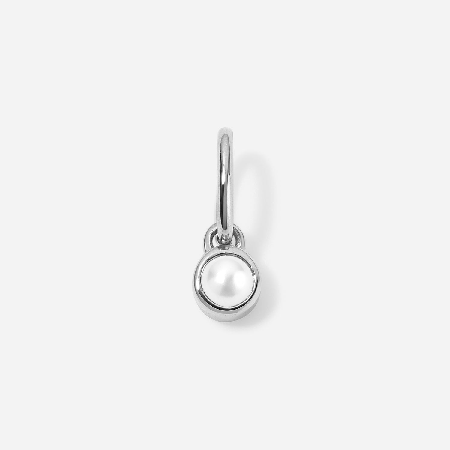 Margot Pearl Birthstone Bezel Charm